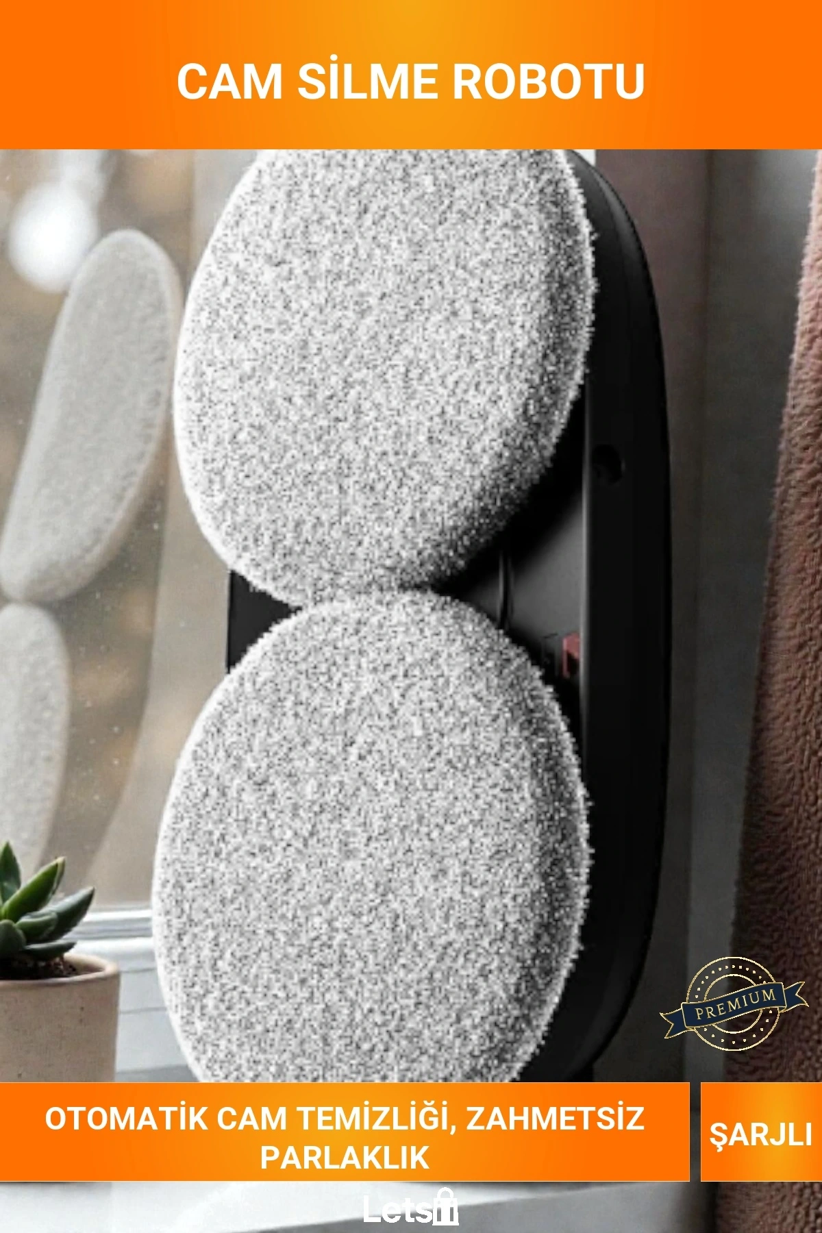 Otomatik Vakumlu Şarjlı 3 Farklı Modlu Yüksek Cam Pencere Silme Robotu