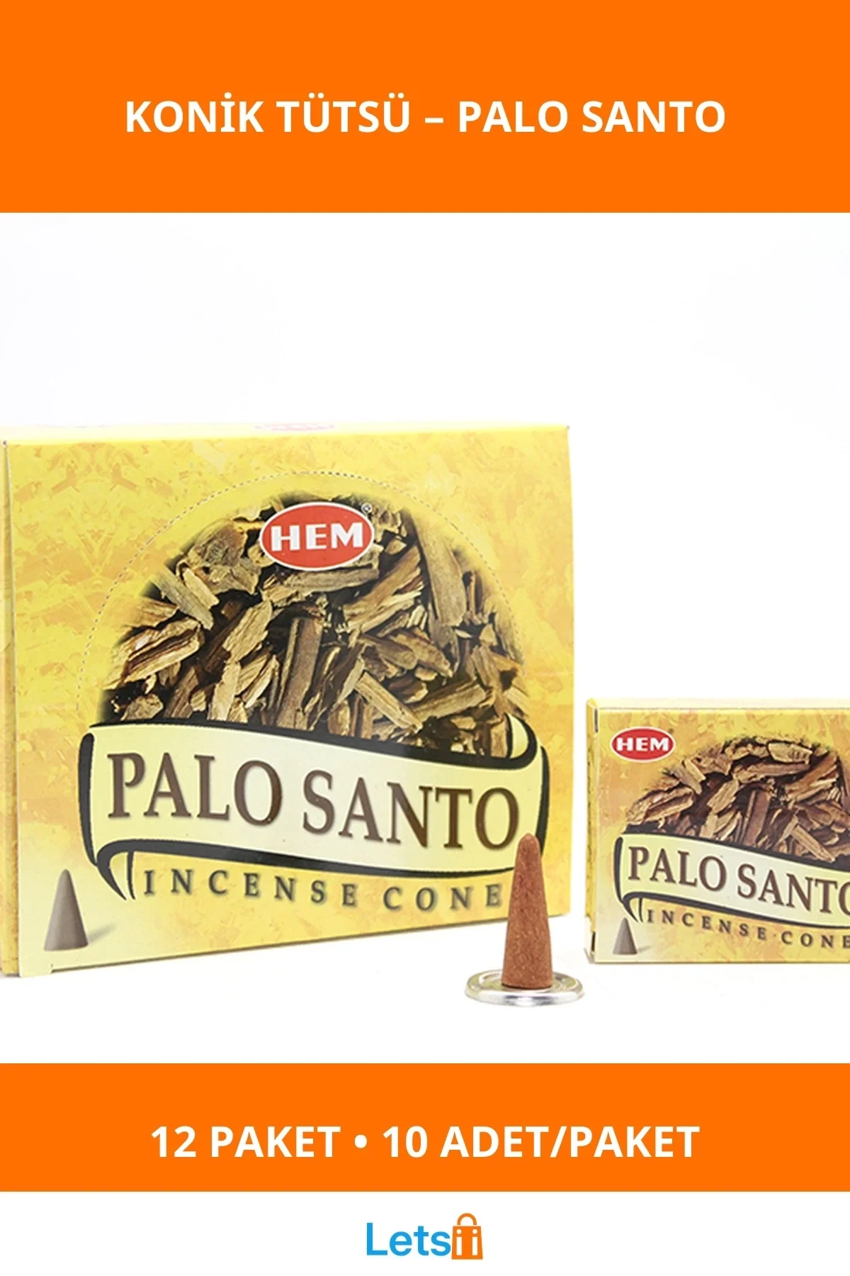 Palo Santo Aromalı Konik Tütsü Zihinsel Rahatlama ve Enerji Temizliği