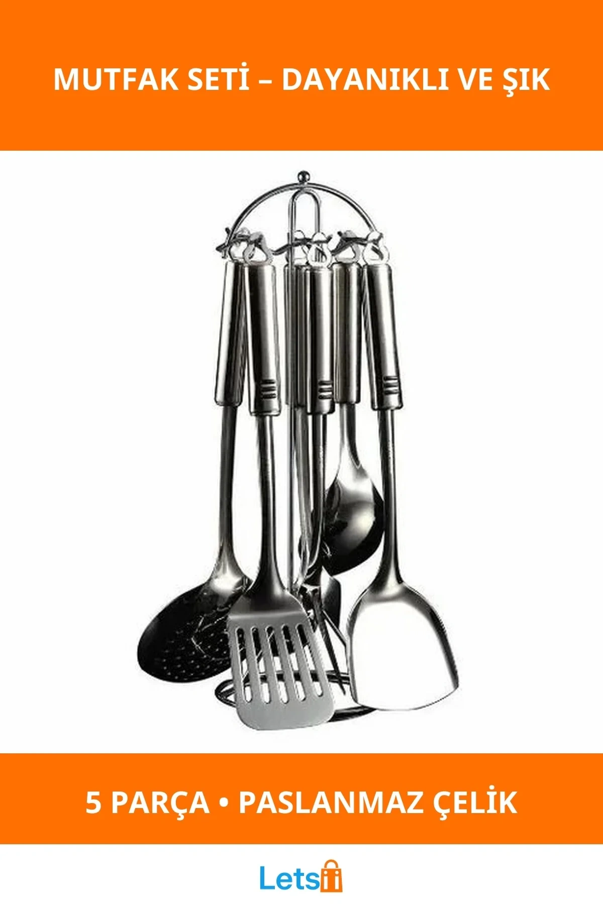 Paslanmaz Çelik Dayanıklı Mutfak Gereçleri Seti