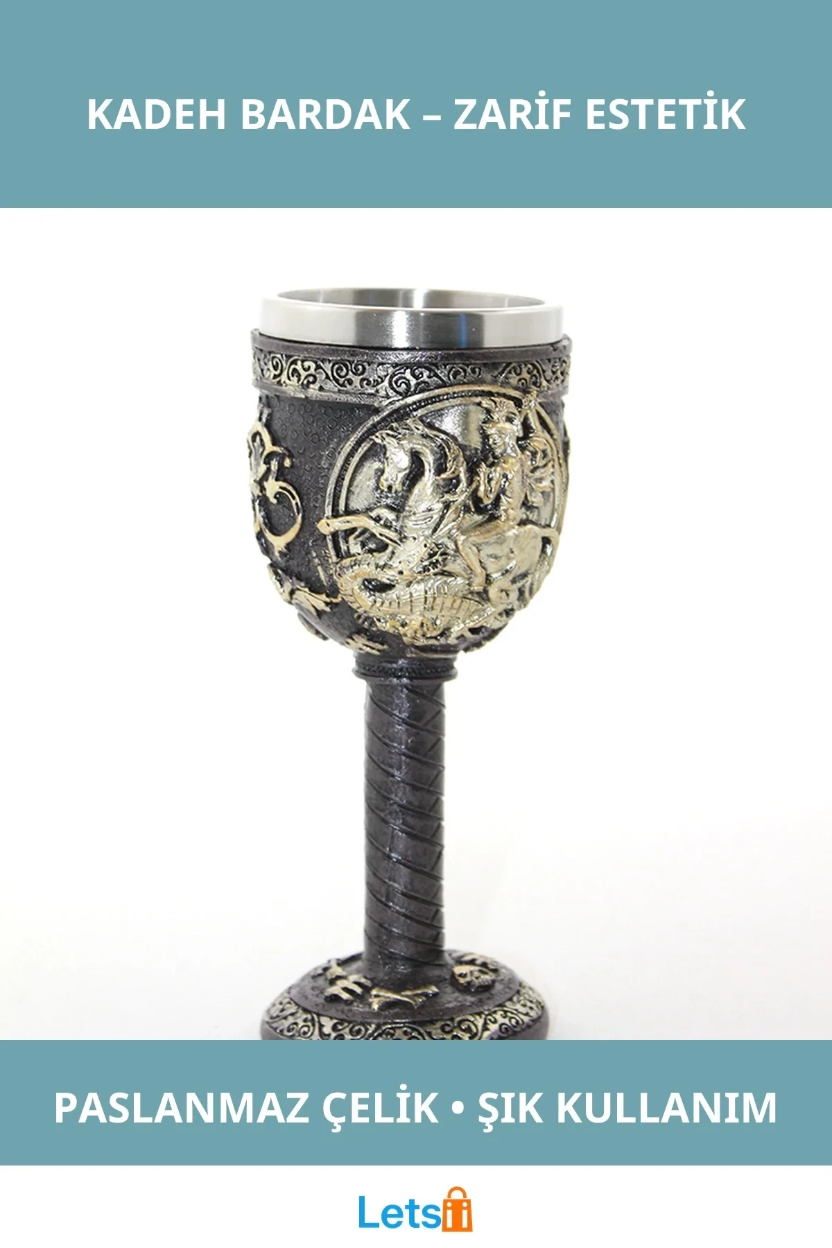 Paslanmaz Çelik Kadeh Bardak Şık Tasarım ve Dayanıklılık