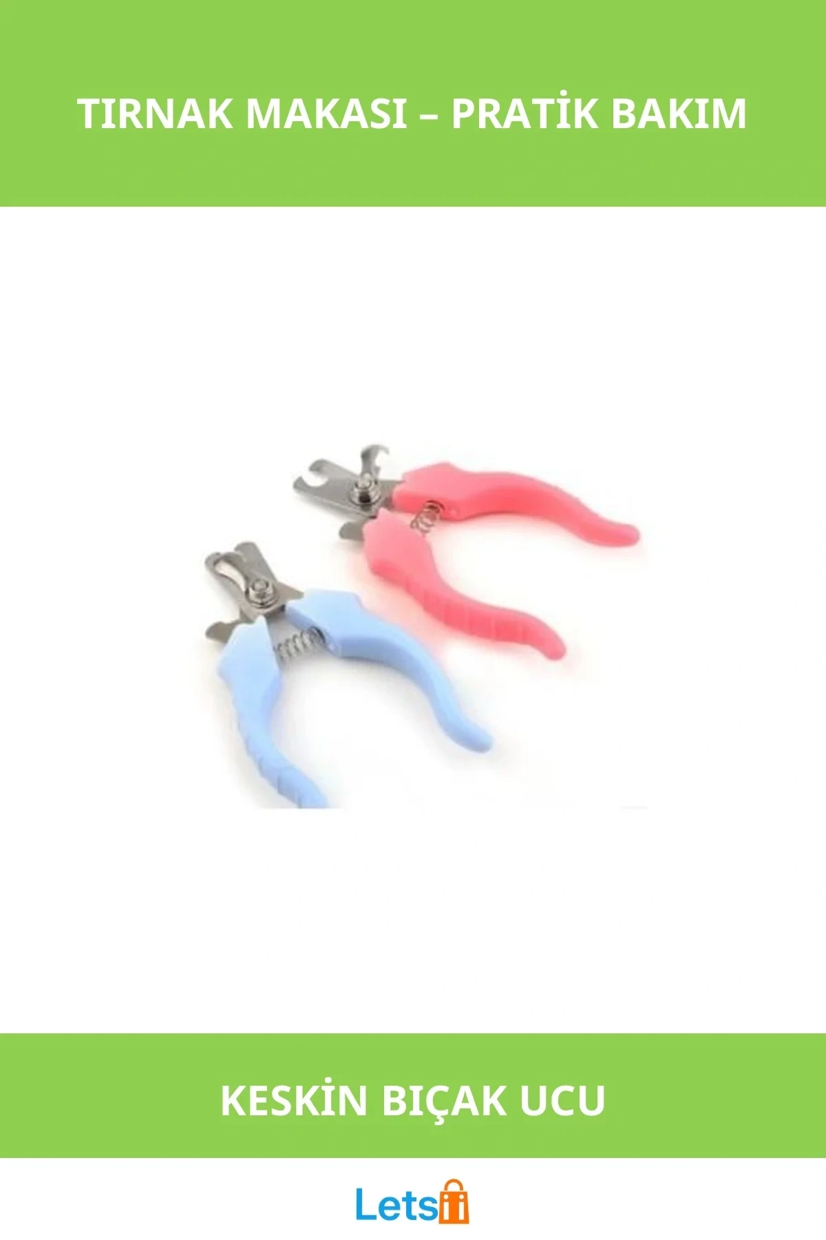 Paslanmaz Çelik Kedi Köpek Tırnak Makası Pratik Kullanım