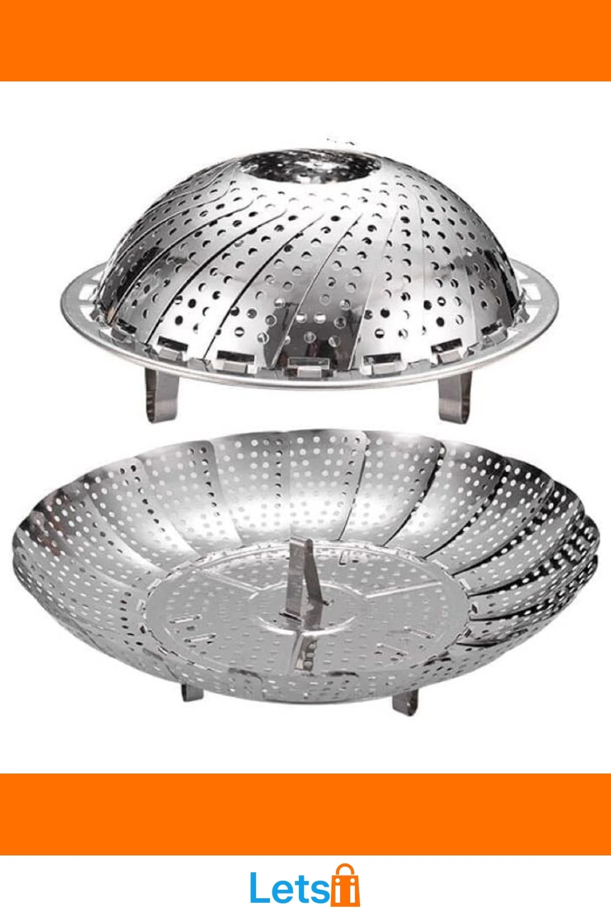 Paslanmaz Çelik Sağlıklı Buharda Pişirme Sepeti 21cm