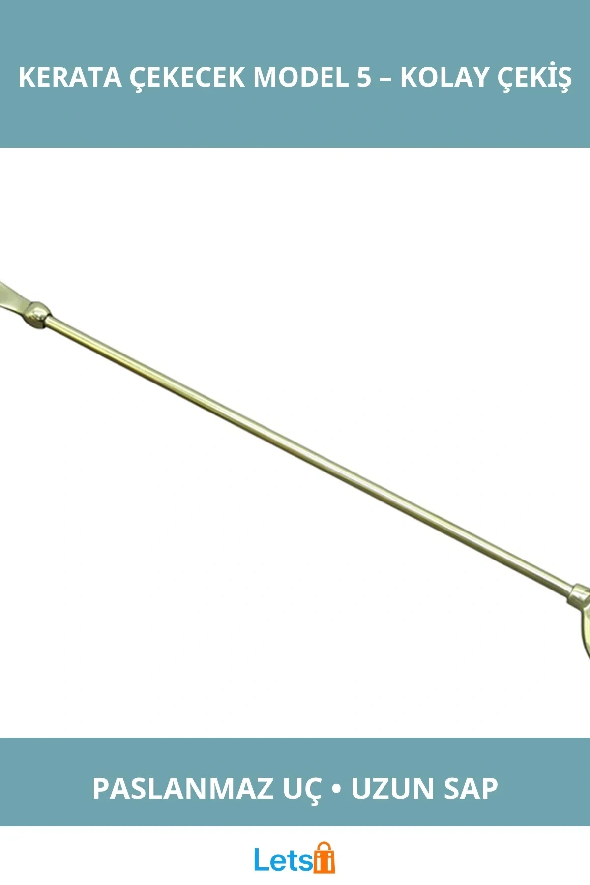 Paslanmaz Pirinç Çapalı Deniz Temalı Kerata Çekecek