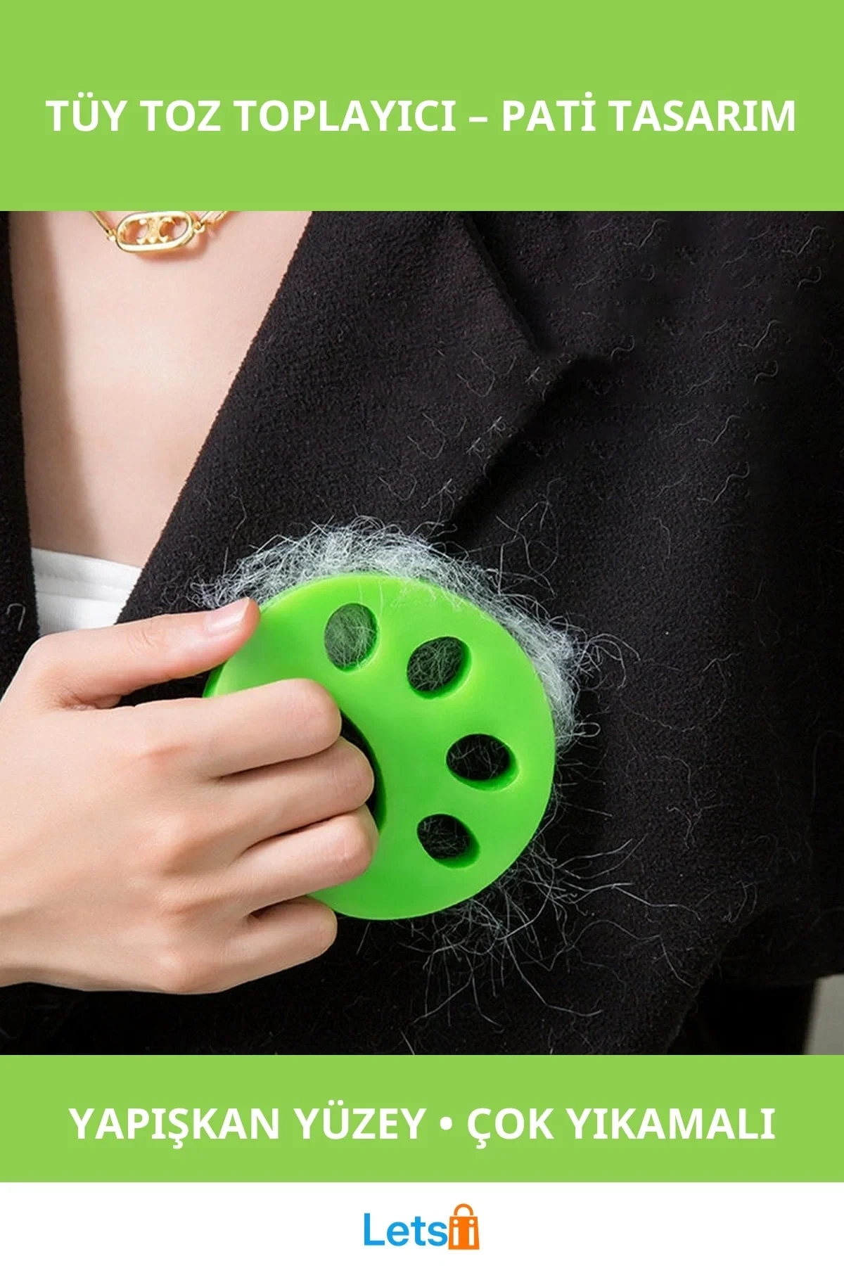 Pati Tasarımlı Yıkanabilir Çok Amaçlı Tüy Toz Toplayıcı