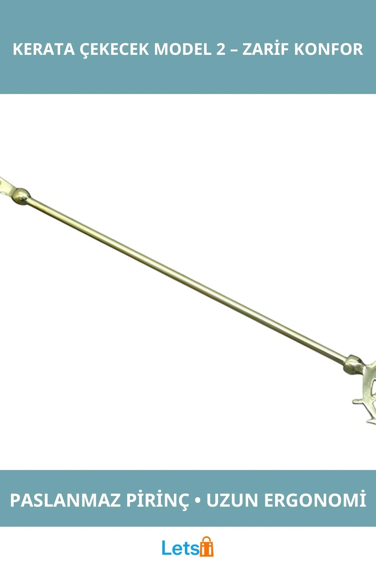 Pirinç Çapalı Ergonomik Ayakkabı Çekecek