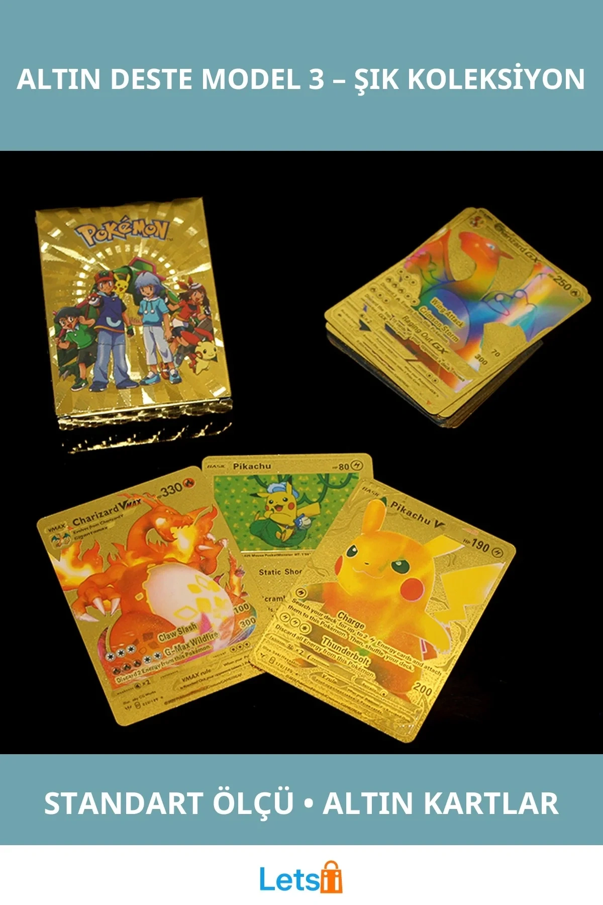 Pokemon Oyun Kartı Altın Deste Özel Koleksiyon 3