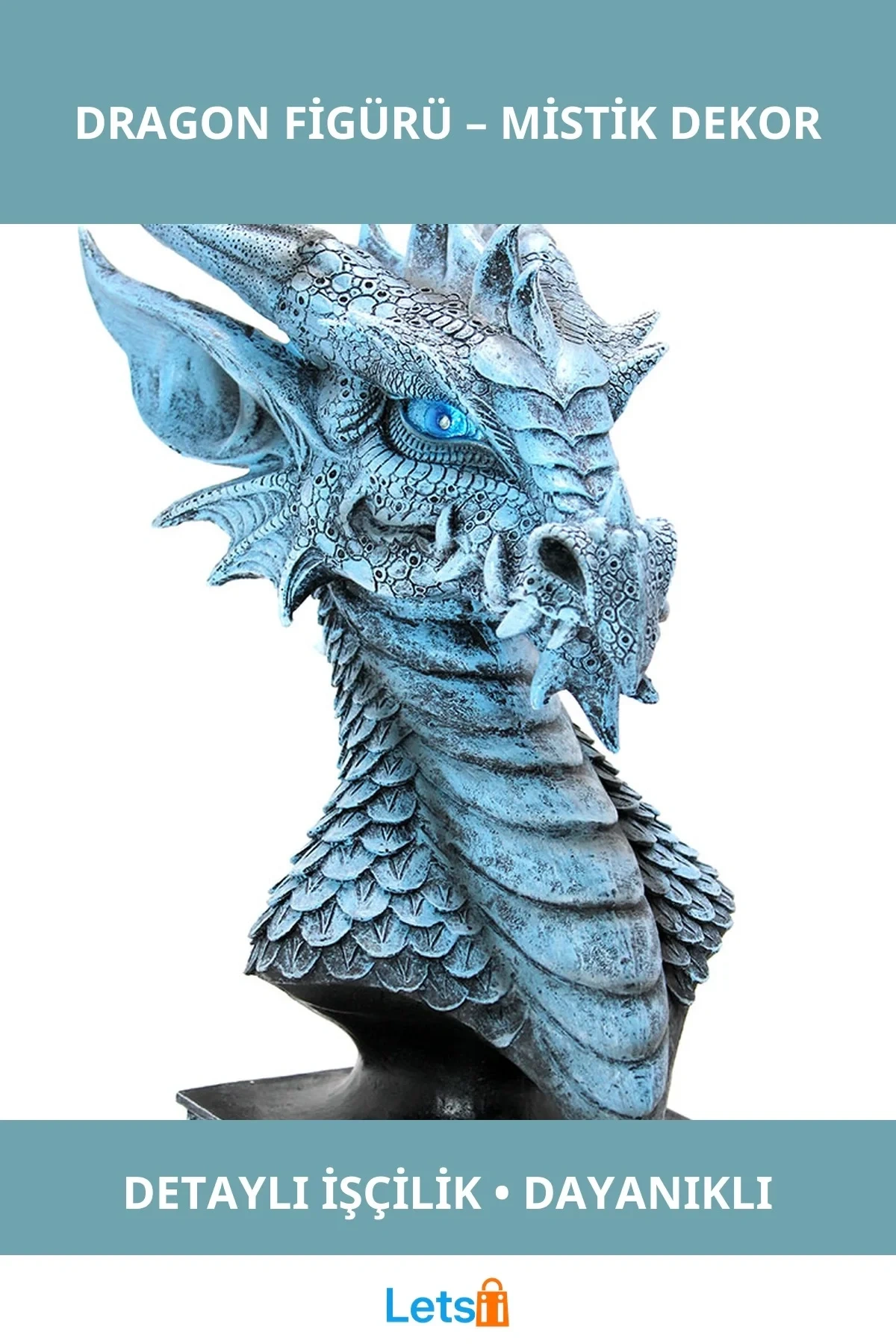 Polyester Ejderha Mistik Dekoratif Figür