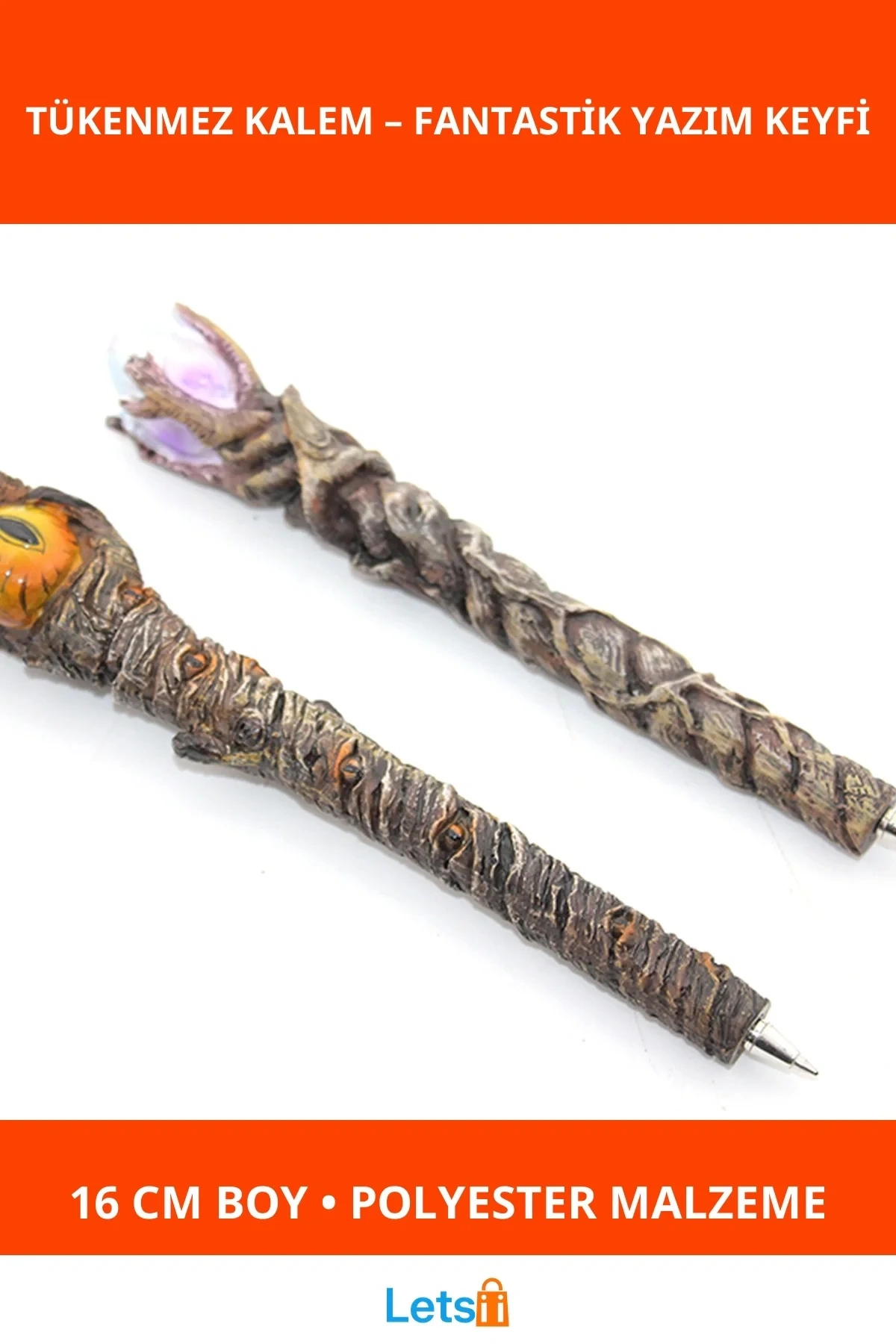 Polyester Tükenmez Kalem Büyü Temalı 16 cm