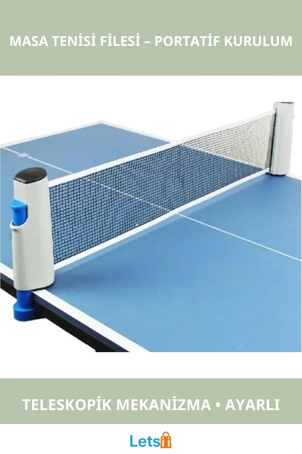 Portatif Açılır Kapanır Masa Tenisi Filesi Taşınabilir Spor Ağı