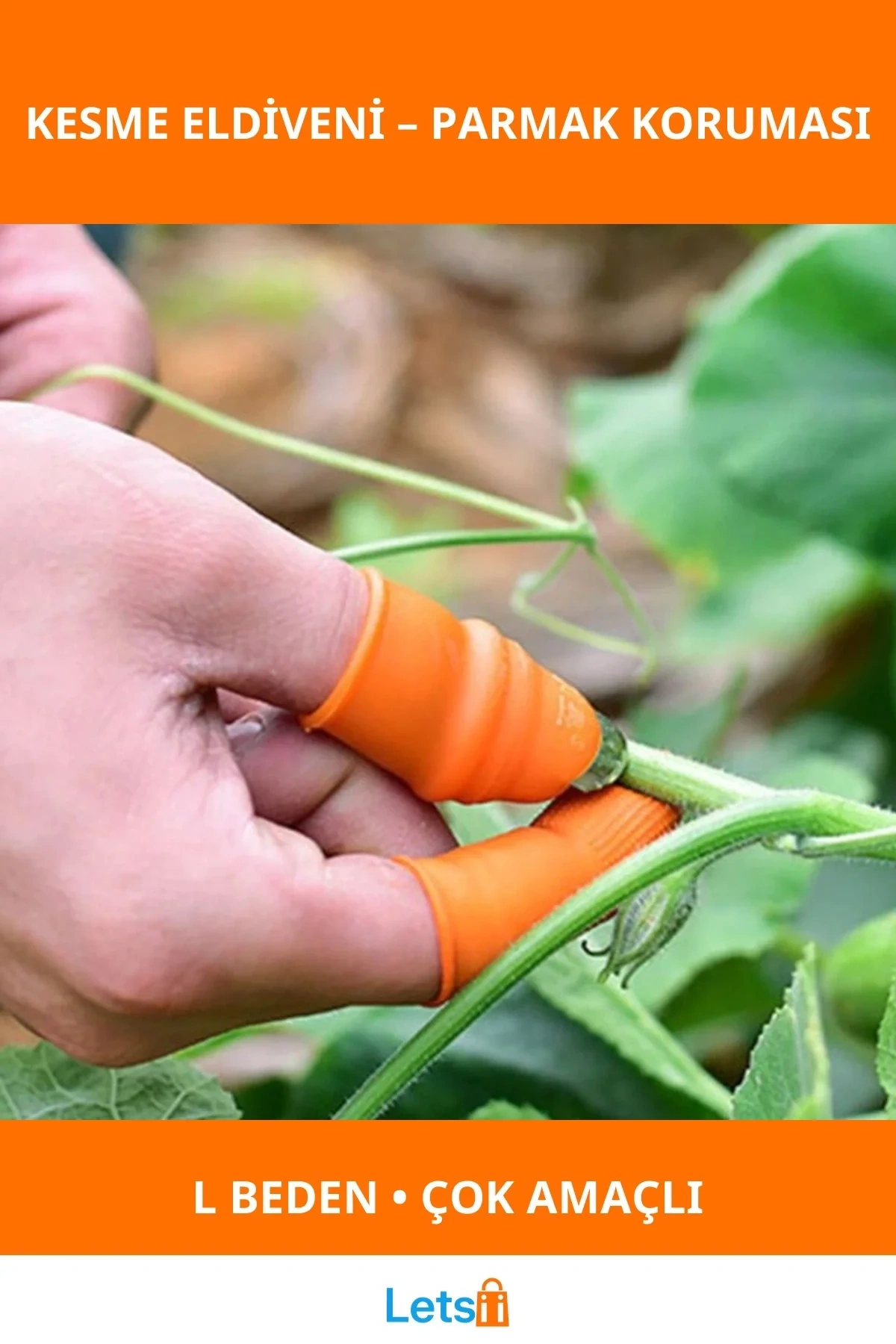 Pratik Baş Parmak Koruyucu Sebze Meyve Kesme Soyucu Eldiven