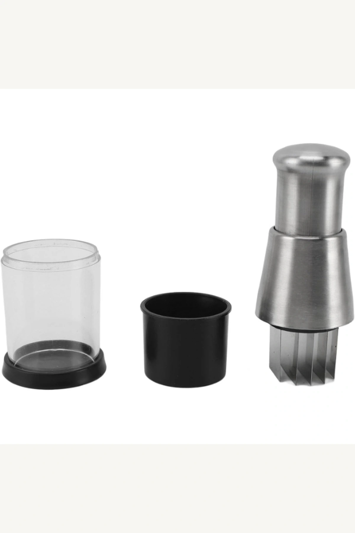 Pratik Basmalı Paslanmaz Çelik Bıçaklı Ergonomik Sarımsak Ezici