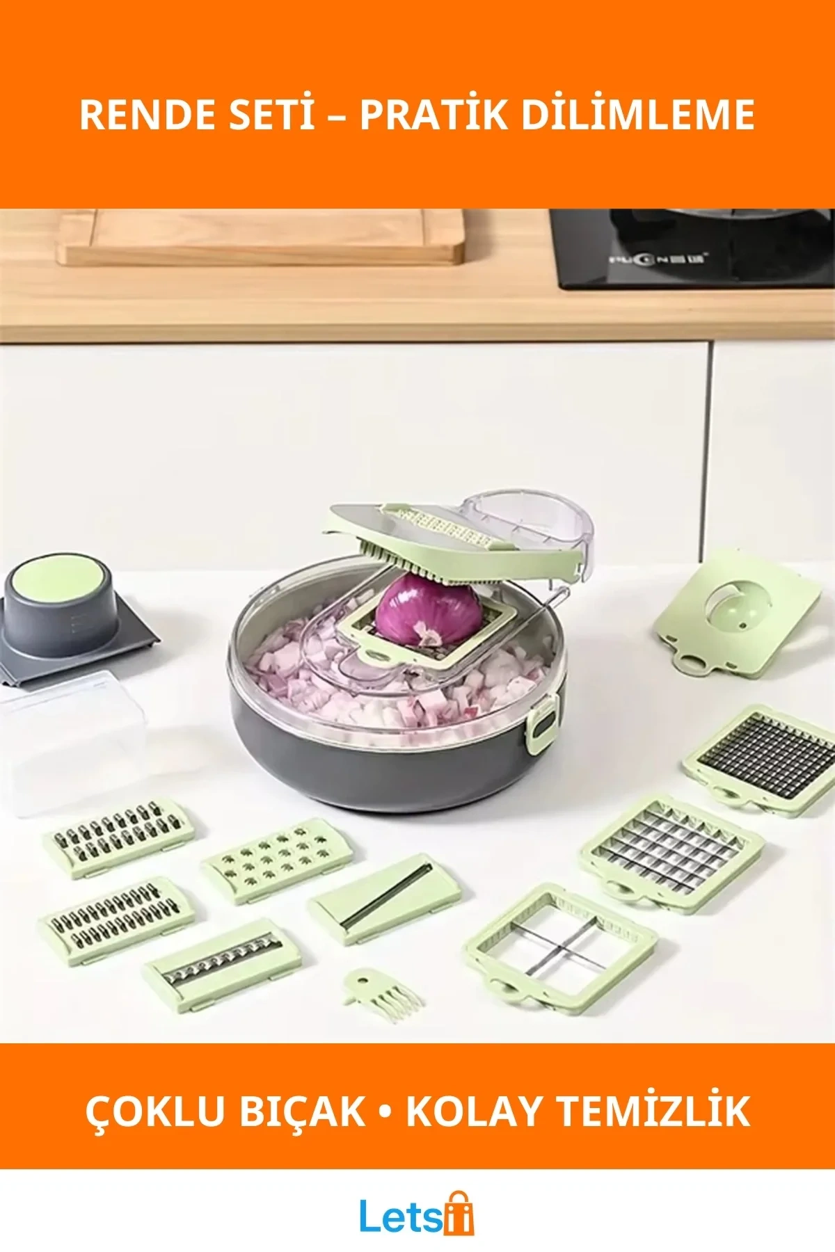 Pratik Çok Fonksiyonlu Rende Dilimleme Doğrama Aracı