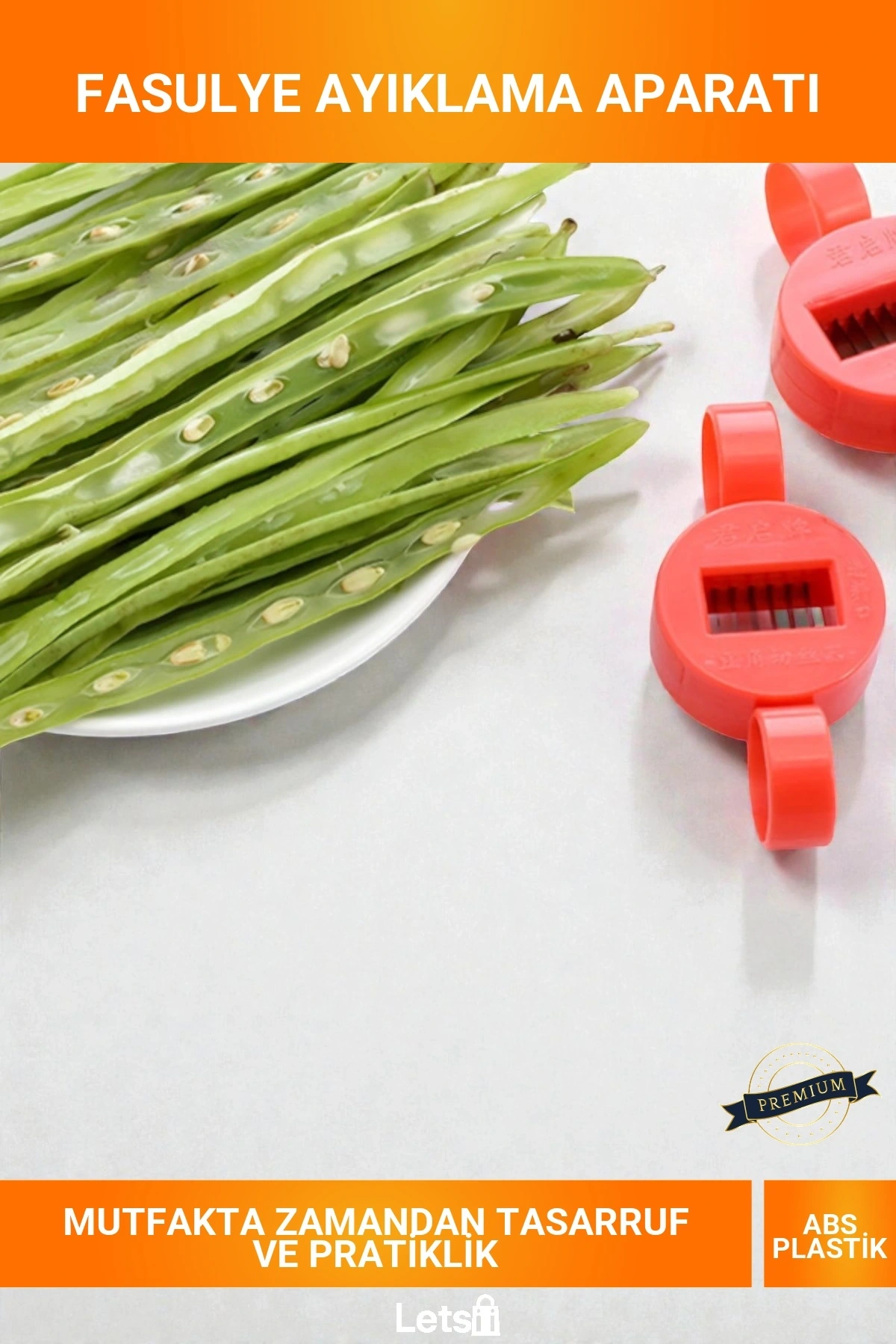 Pratik Ergonomik Fasulye Ayıklama Dilimleme Uç Temizleme Mutfak Aparatı