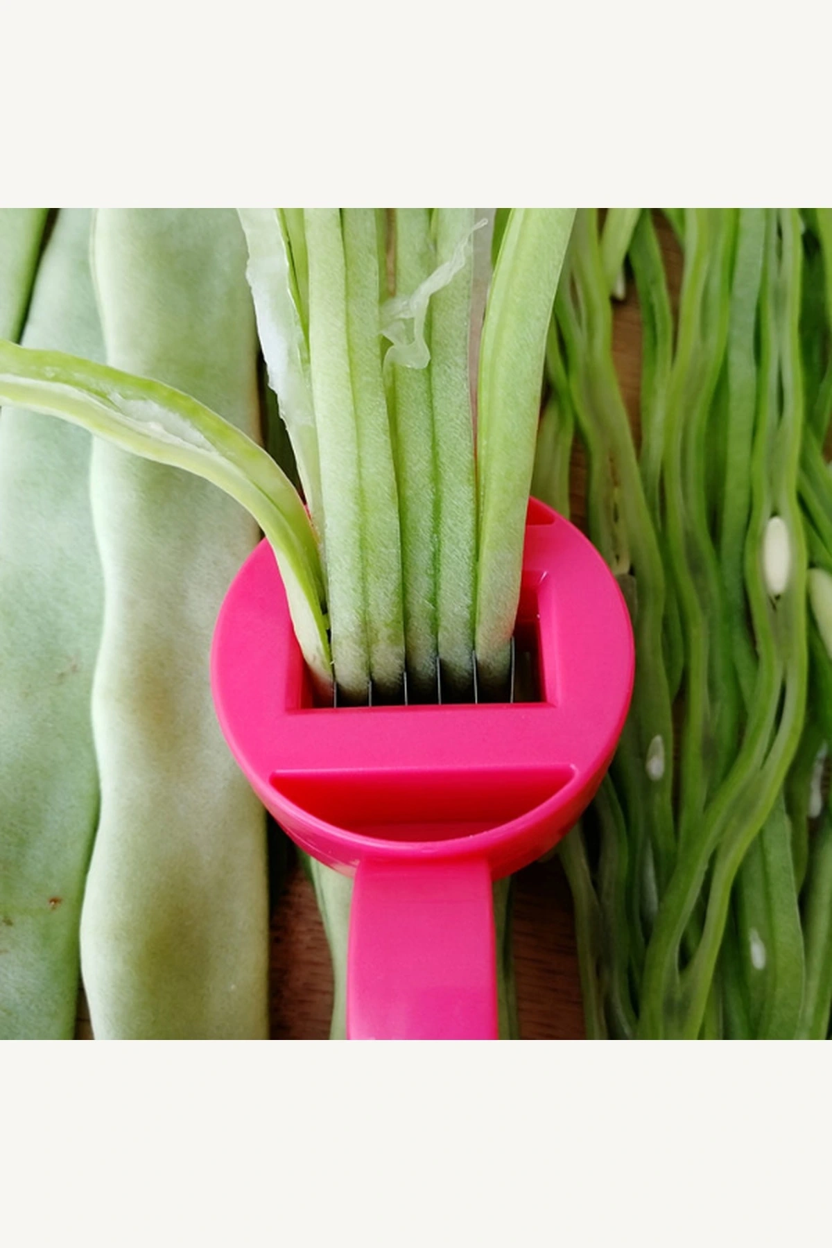 Pratik Ergonomik Fasulye Ayıklama Dilimleme Uç Temizleme Mutfak Aparatı