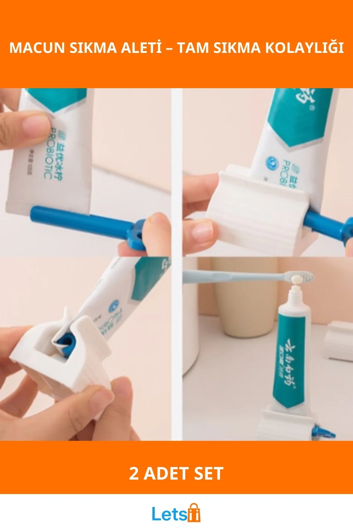 Pratik Kullanım Diş Macunu Sıkma Aleti 2 Adet