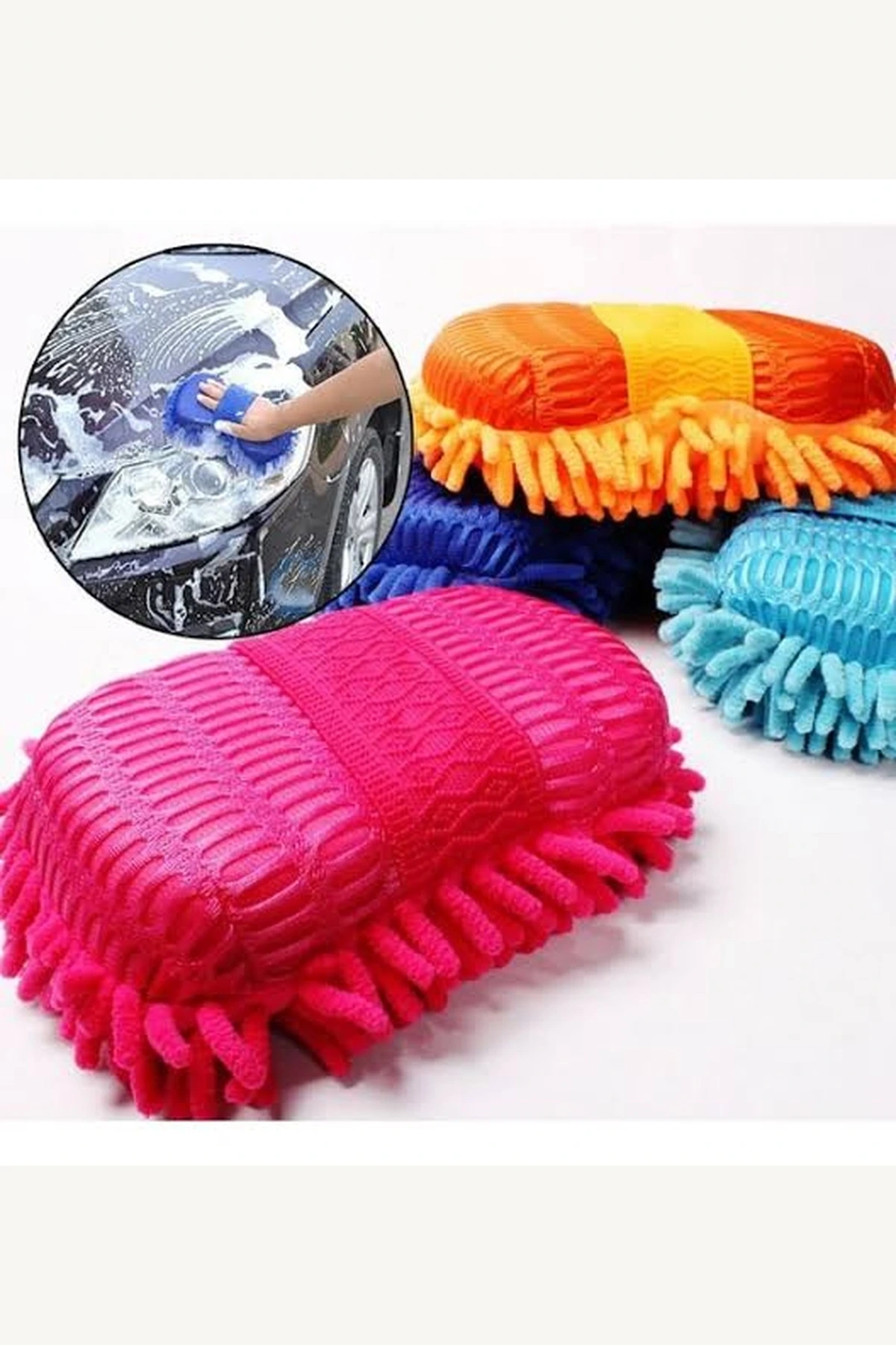 Premium Çiziksiz Araba Yıkama Eldiveni