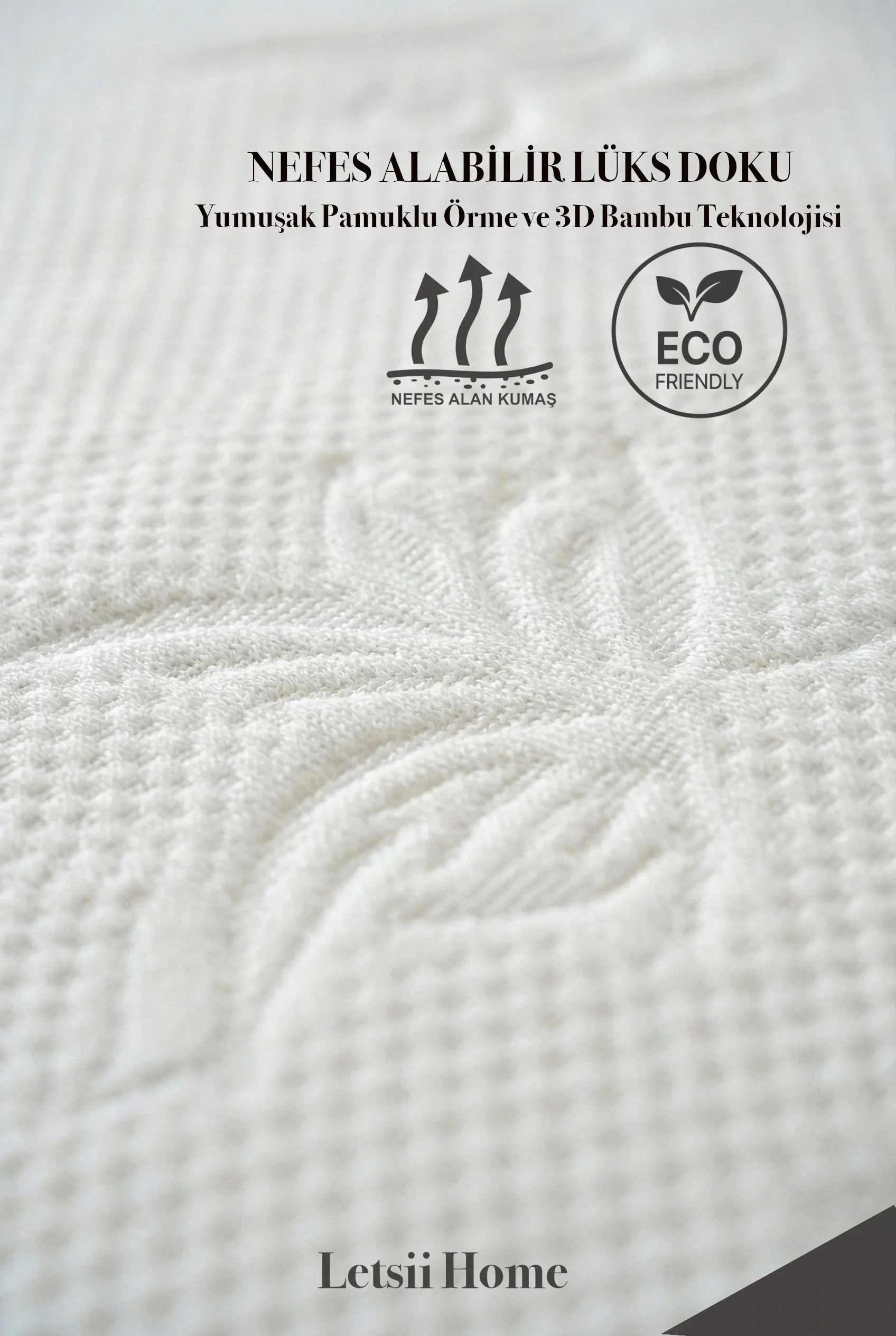 Premium Sıvı Geçirmez Yatak Alezi | Ultra Sessiz Fitted Tam Kenar Lastikli | Nefes Alabilir Yatak Koruyucu 180*200