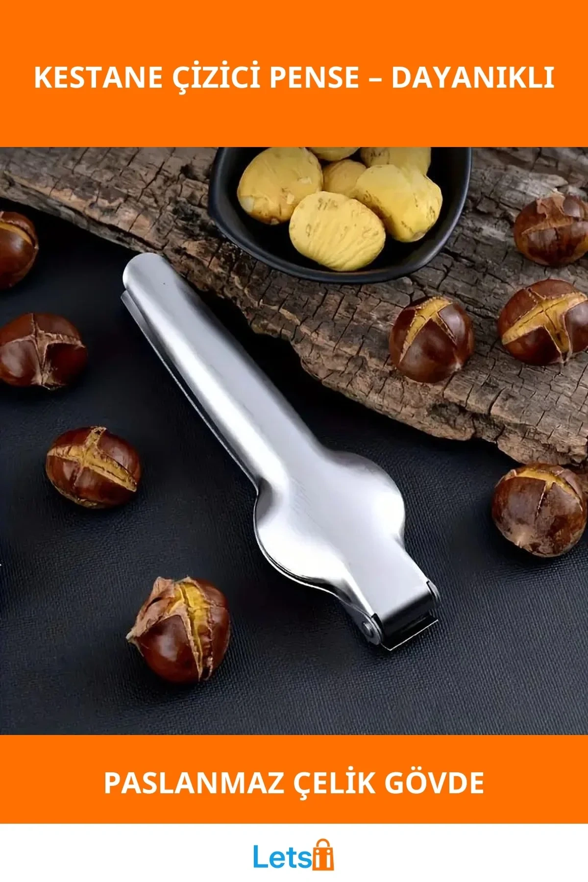 Profesyonel Paslanmaz Çelik Kestane Çizici Pense 17.5 cm