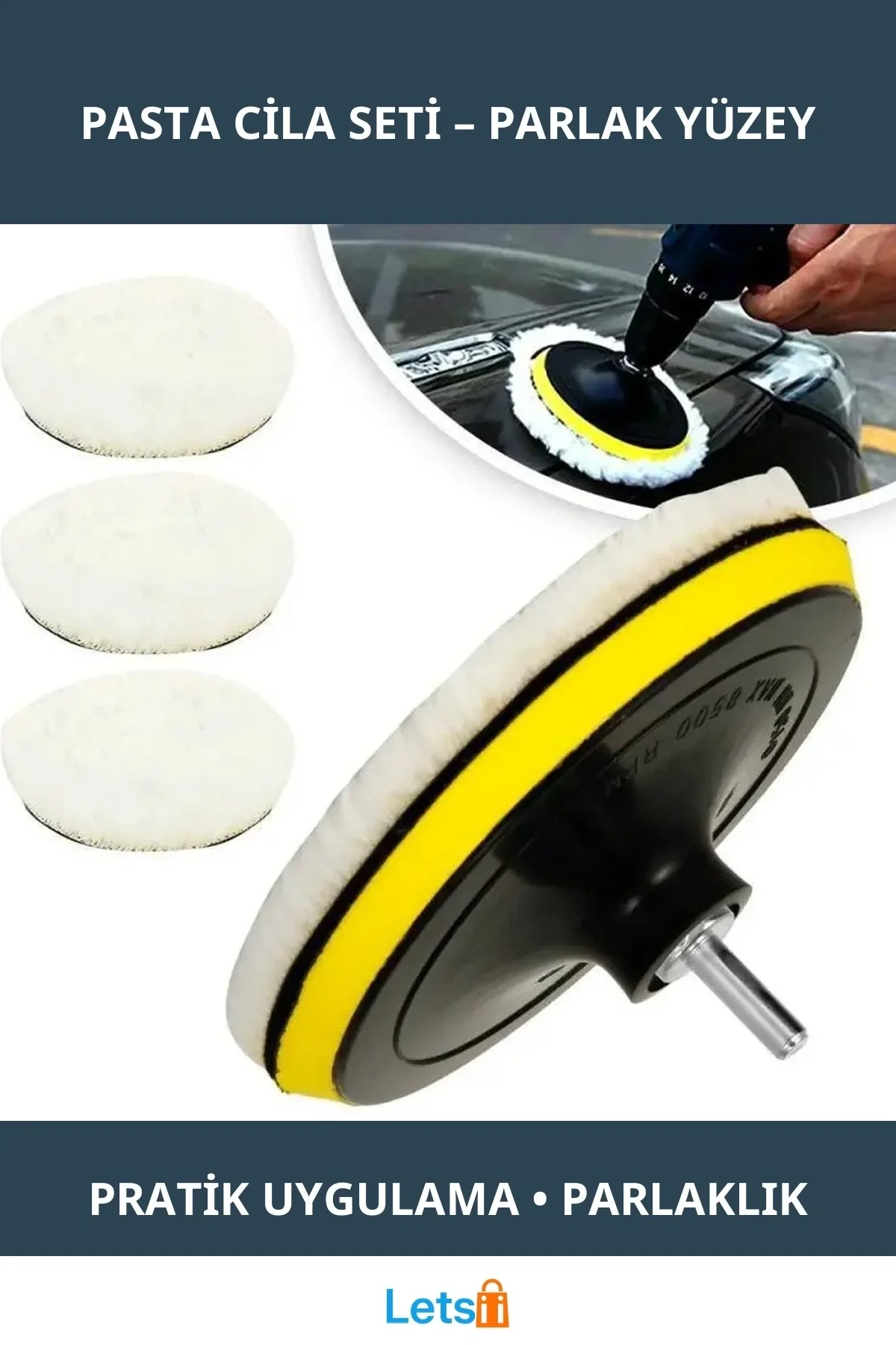 Profesyonel Pasta Cila Uygulama Seti Yün Keçe Sünger ile Parlaklık