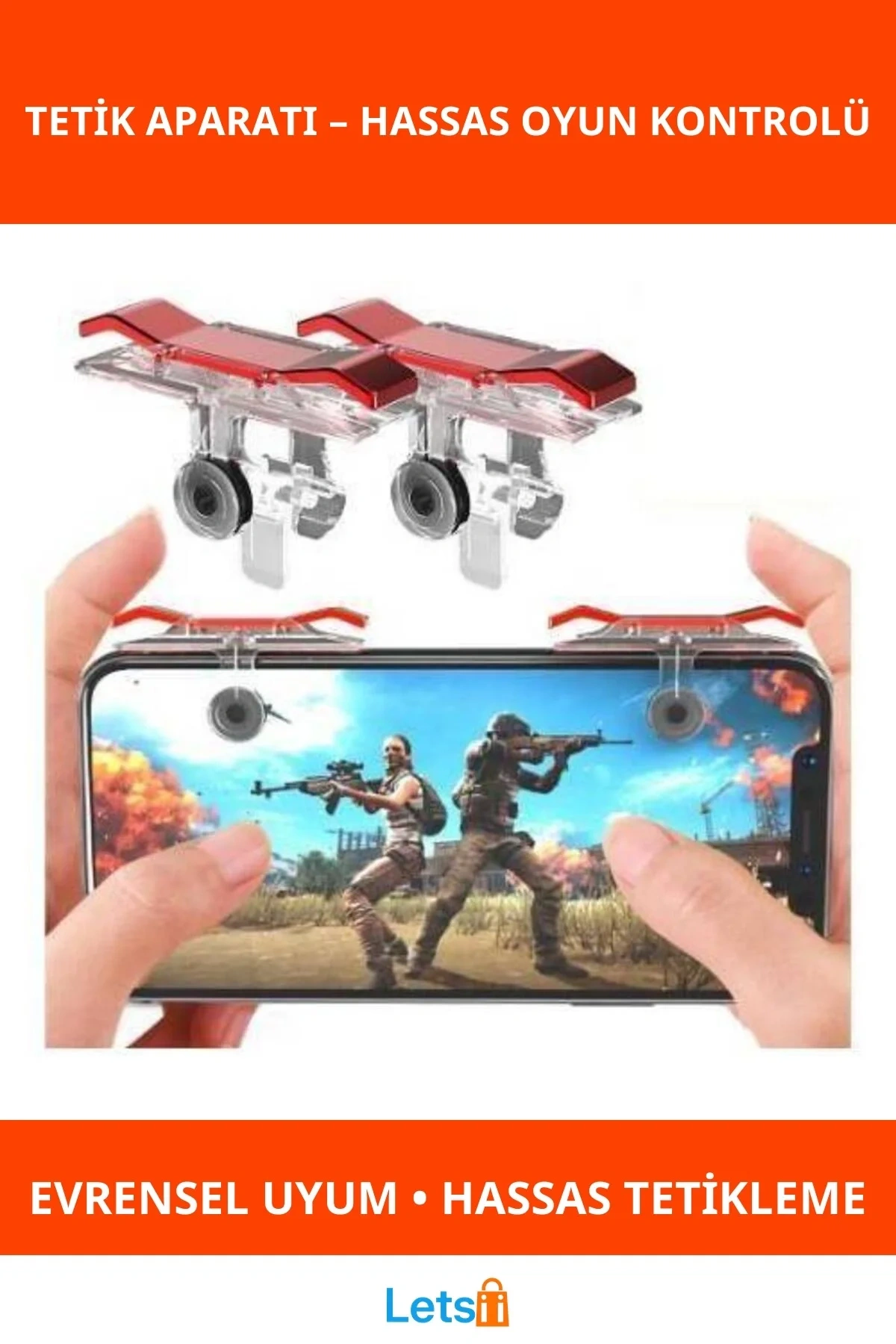 PUBG Oyun Tetik Telefon Aparatı Hızlı Tepkili Oyun Aksesuarı