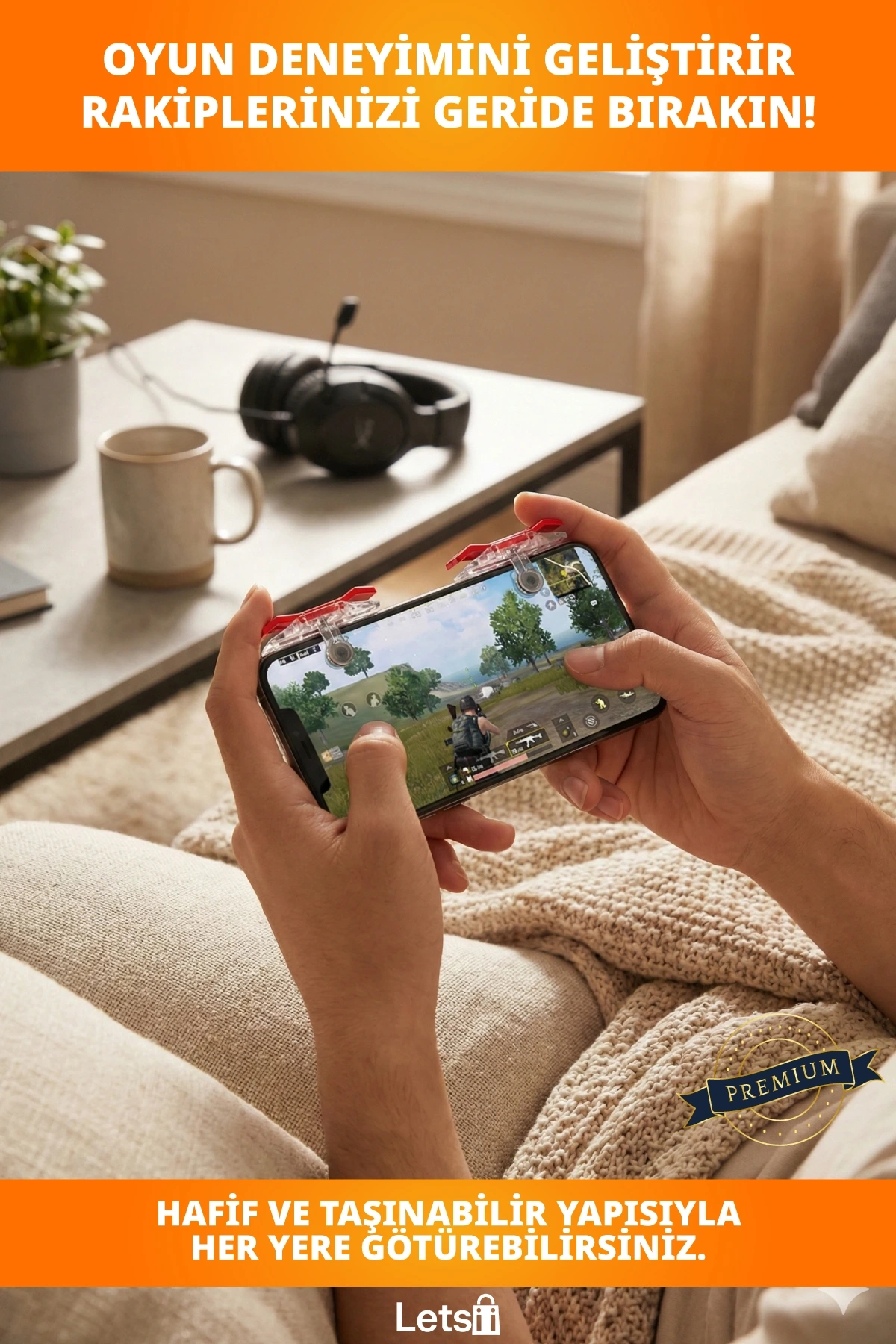 PUBG Oyun Tetik Telefon Aparatı Hızlı Tepkili Oyun Aksesuarı