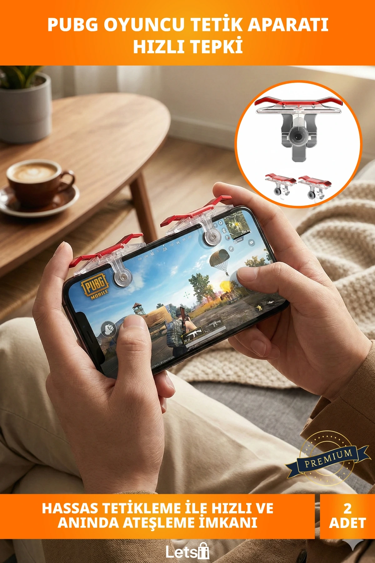 PUBG Oyun Tetik Telefon Aparatı Hızlı Tepkili Oyun Aksesuarı