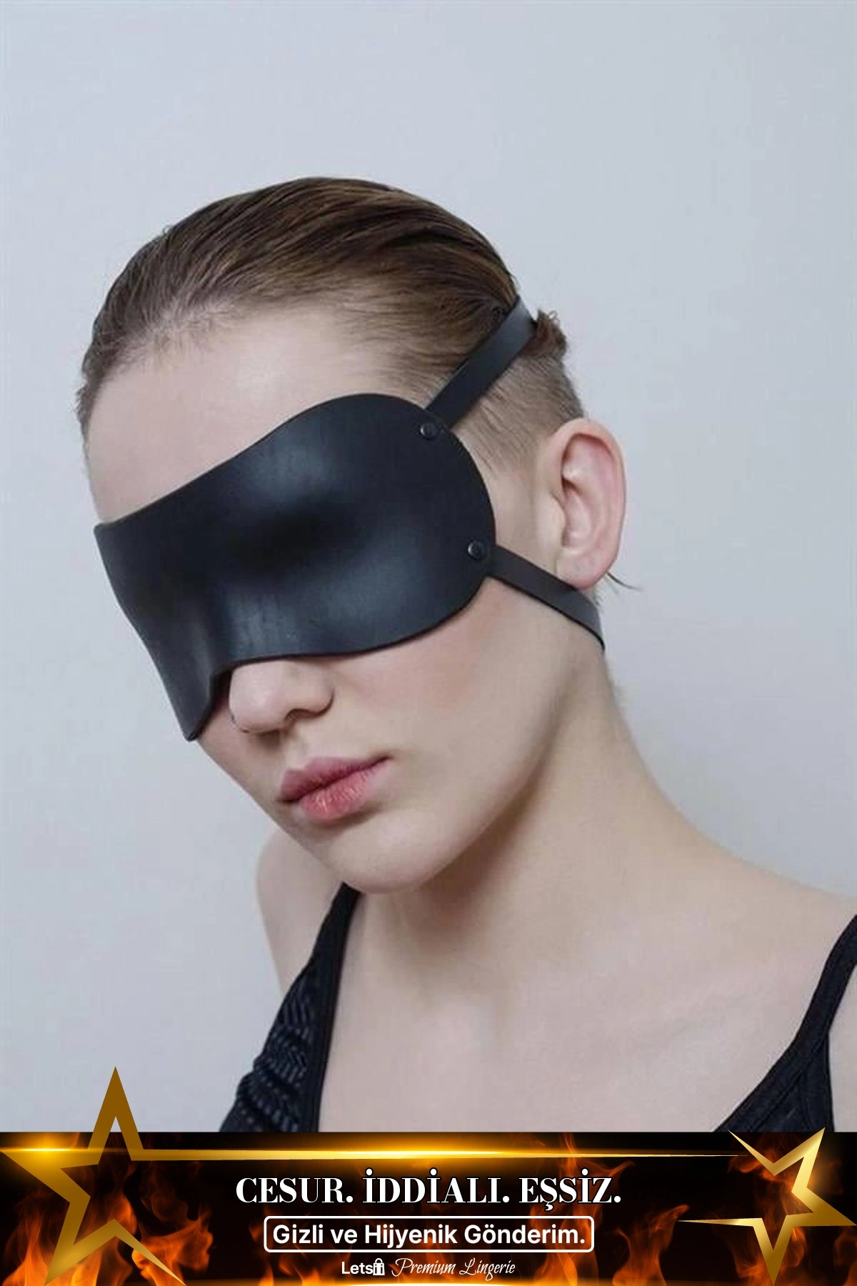 Rahat Kullanımlı Uyku Maskesi Siyah Renk