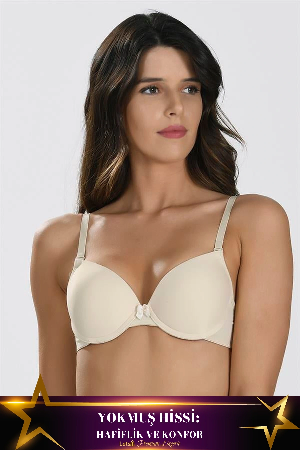 Rengi Hafif Destekli Sütyen Ten Renk
