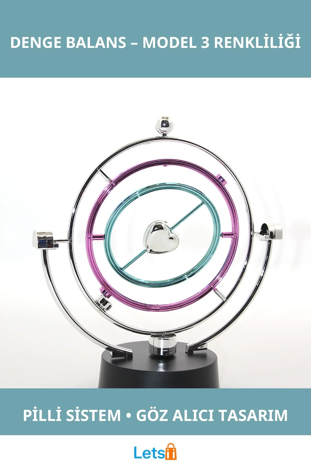 Renkli Pilli Denge Balans Decoratif Objektif 3