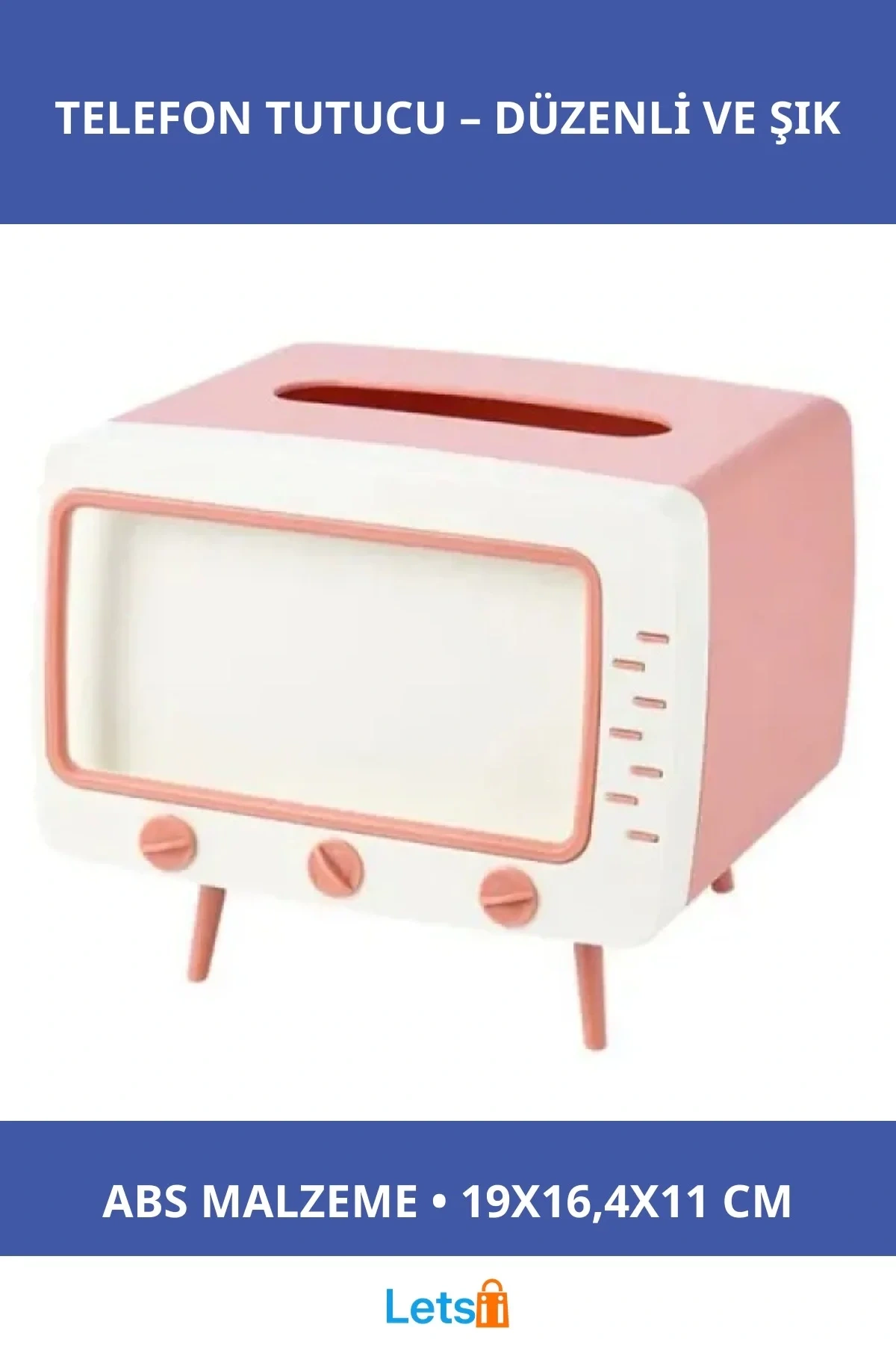 Retro Telefon Tutucu ve Peçetelik Şık ve Fonksiyonel