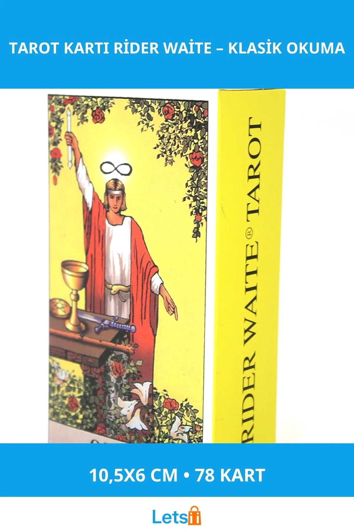 Rider Waite Tarot Kartı 10,5x6 cm Yüksek Kalite