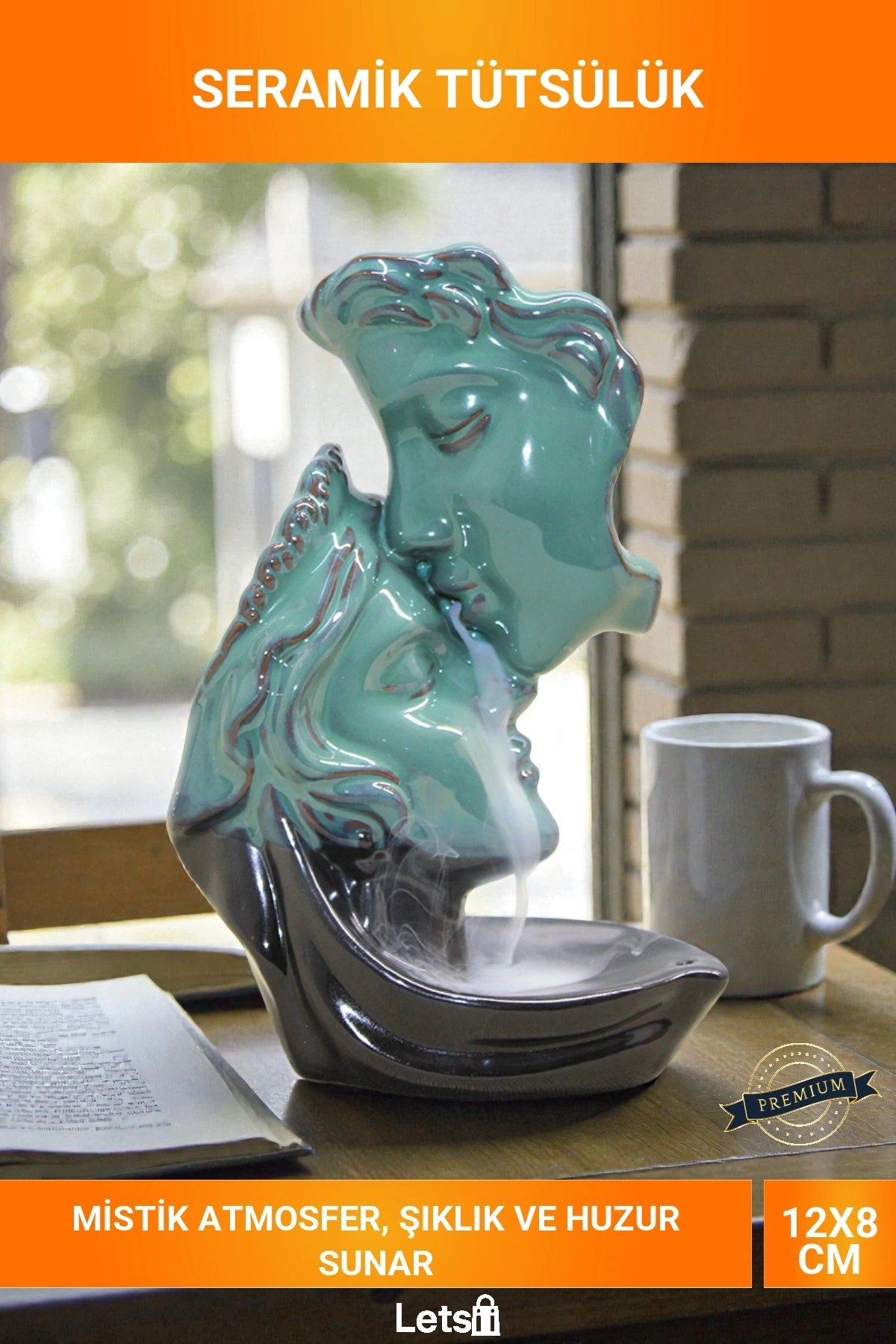 Ruh İkilisi Seramik Geri Akışlı Tütsülük