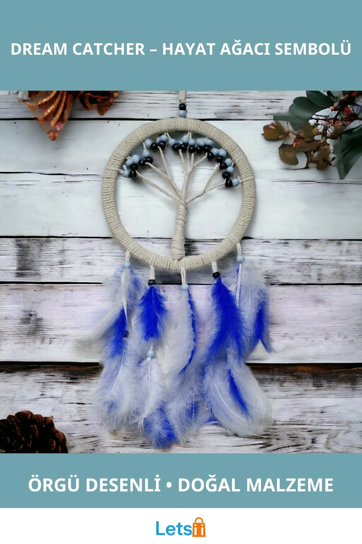 Rüya Kovan Hayat Ağacı Dream Catcher 57 cm Uzunluk