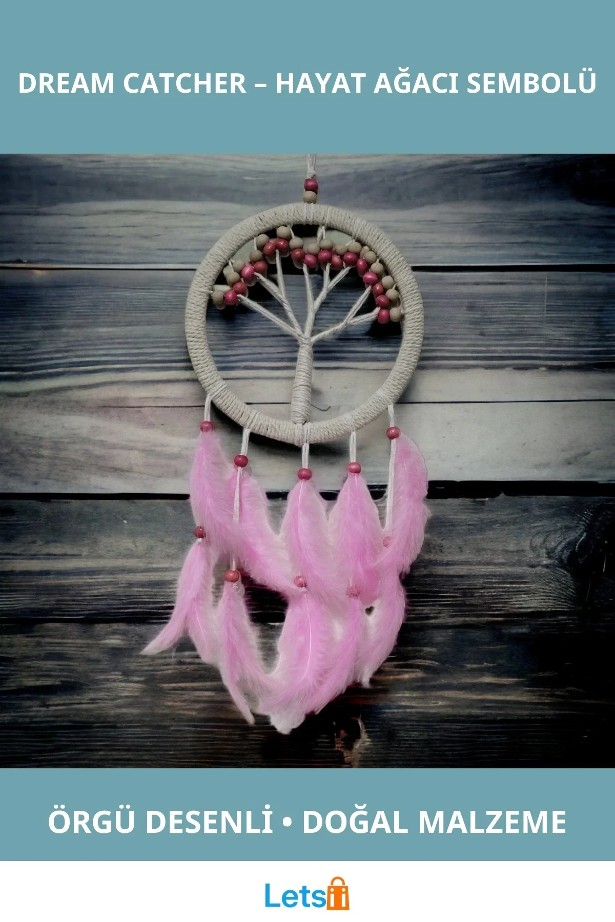Rüya Kovan Hayat Ağacı Dream Catcher 57cm
