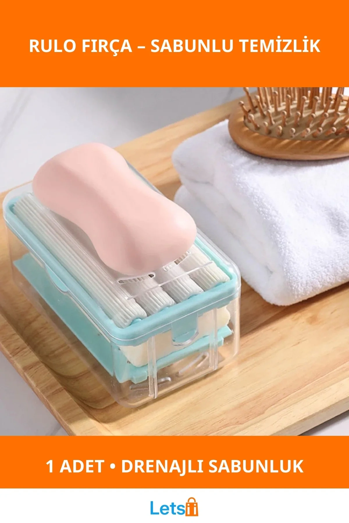 Sabunlu Yıkama Rulo Fırça Pratik Temizlik Aracı