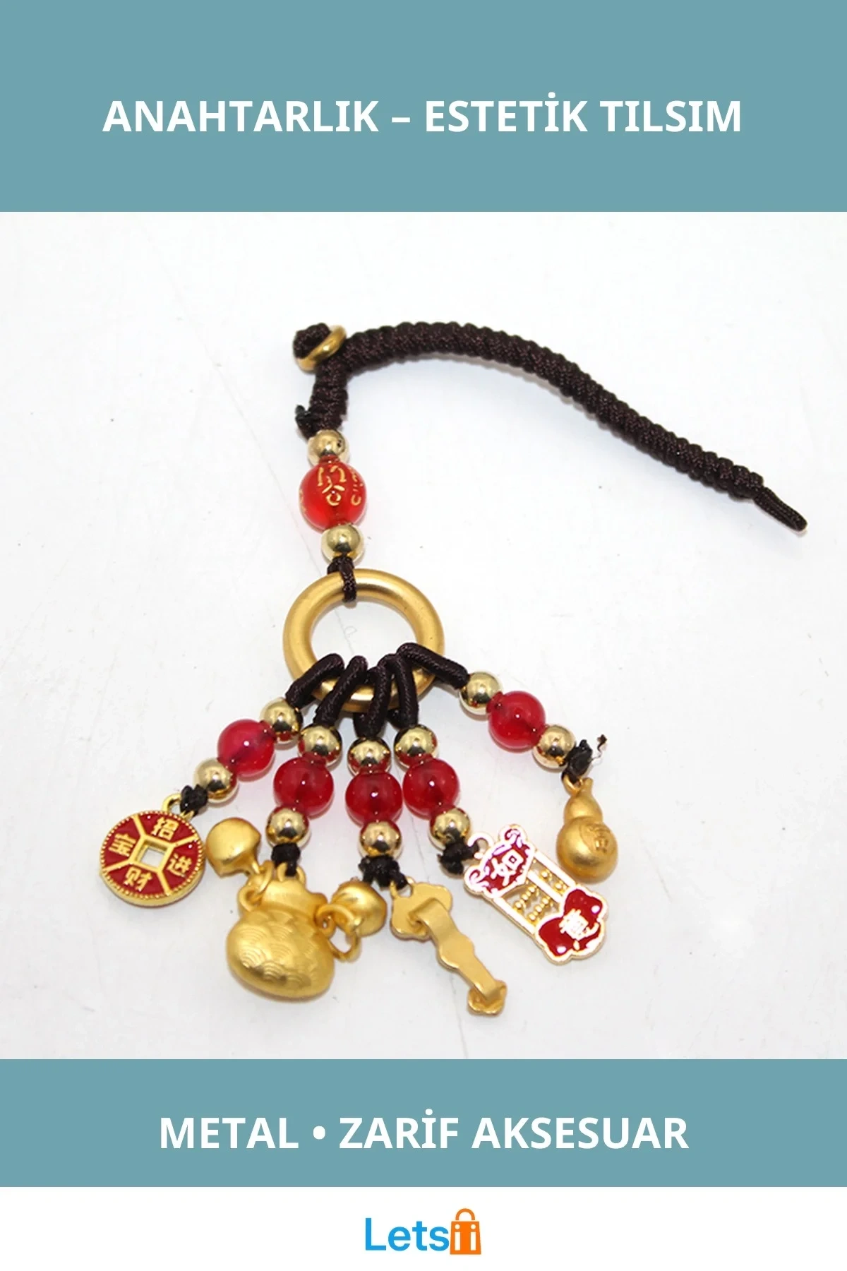 Şans Ve Bereket Anahtarlık Dayanıklı Elegant Tasarım