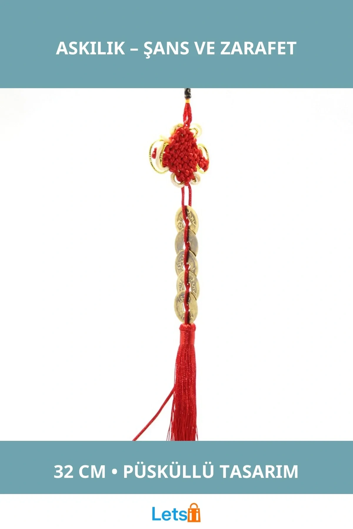 Şans Ve Bereket Metal Askılık 32 cm Dekoratif Aksesuar