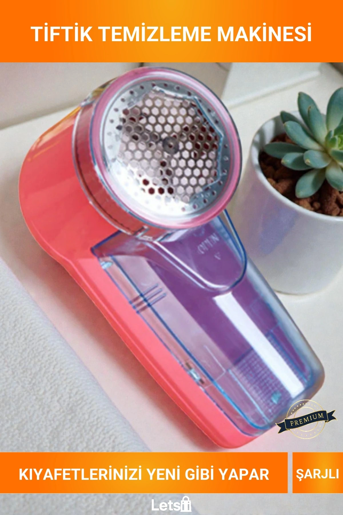 Şarjlı, Kablosuz, Ergonomik Tutuşlu, Paslanmaz Çelik Bıçaklı Tüy ve Tiftik Temizleme Makinesi