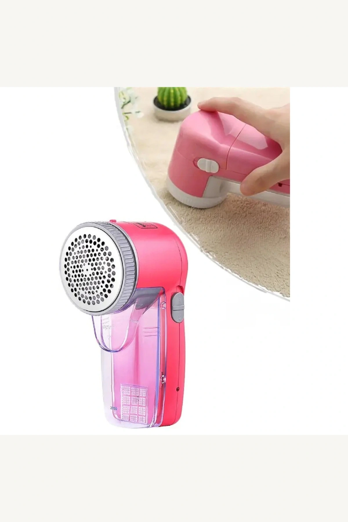 Şarjlı, Kablosuz, Ergonomik Tutuşlu, Paslanmaz Çelik Bıçaklı Tüy ve Tiftik Temizleme Makinesi