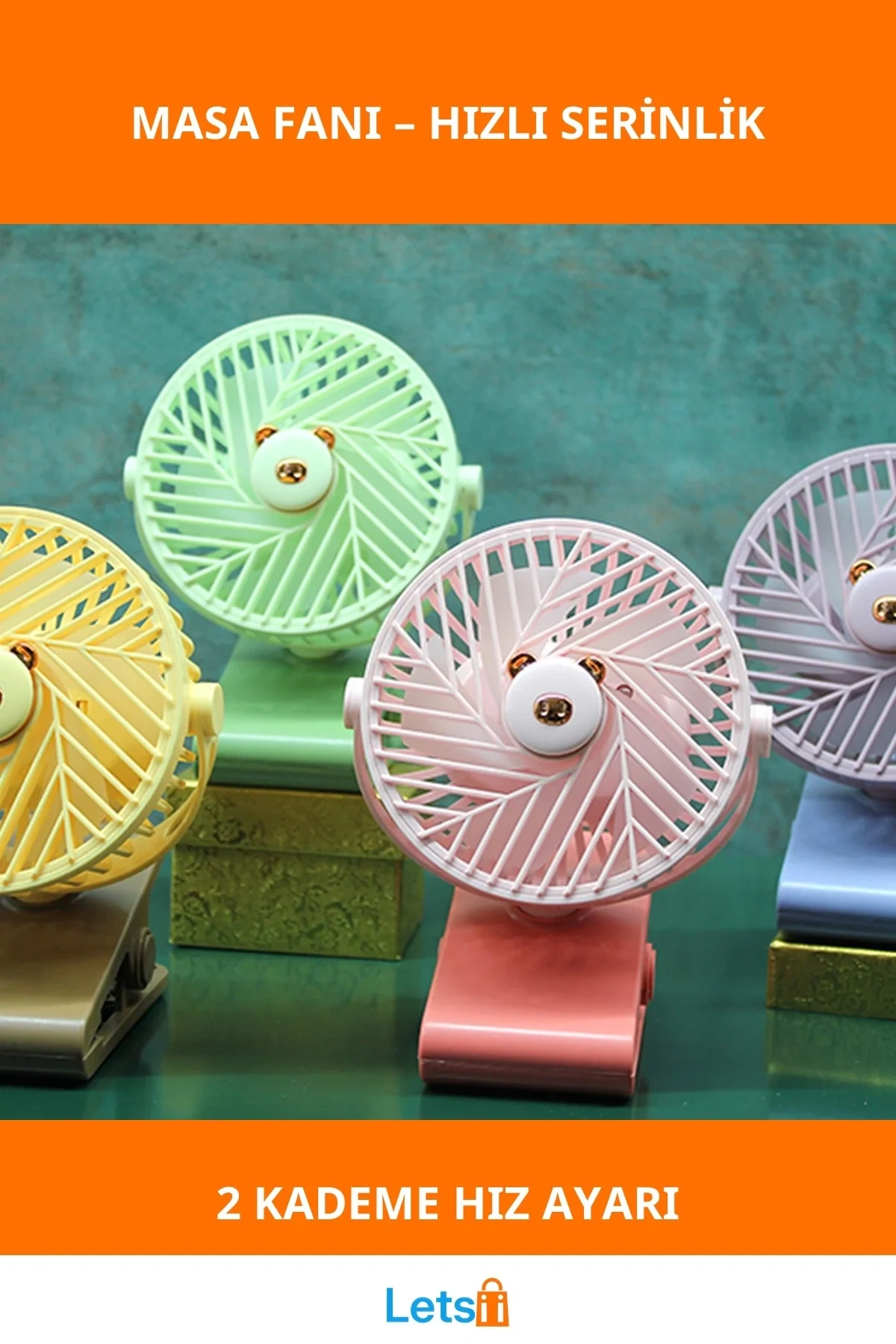 Şarjlı Masa Fanı Vantilatör Kompakt Tasarım