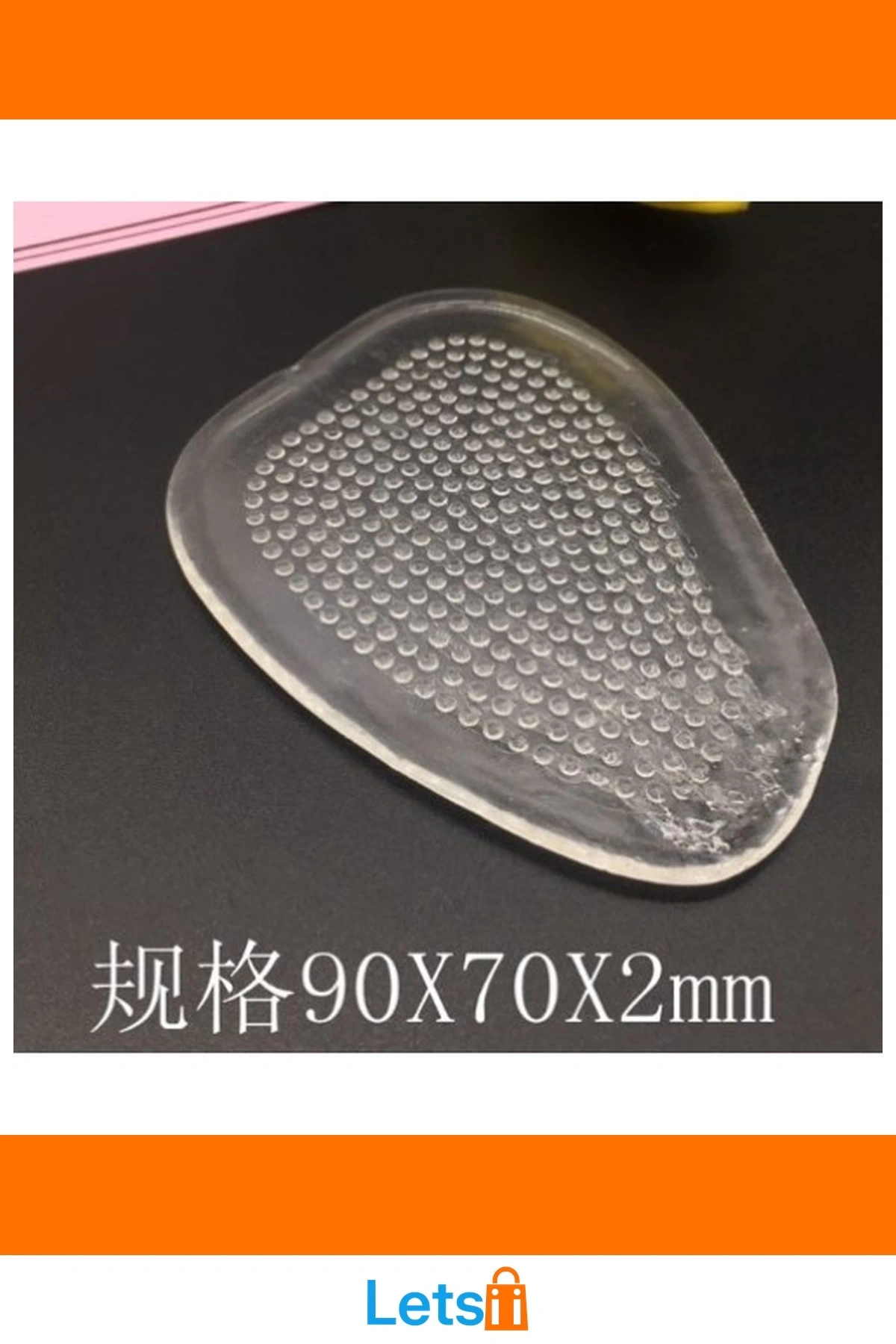 Şeffaf Kaydırmaz Topuklu Ayakkabı Tabanlığı Yumuşak Silikon 17GR