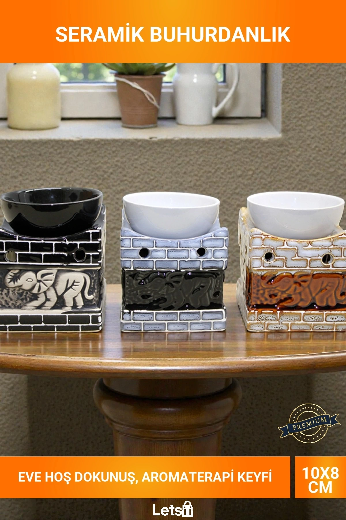 Seramik Buhurdanlık Model 3 Dekoratif Aromaterapi Yağdanlık