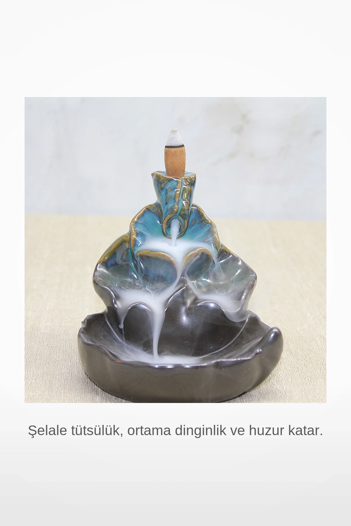 Seramik Geri Akışlı Şelale Tütsülük Model 3