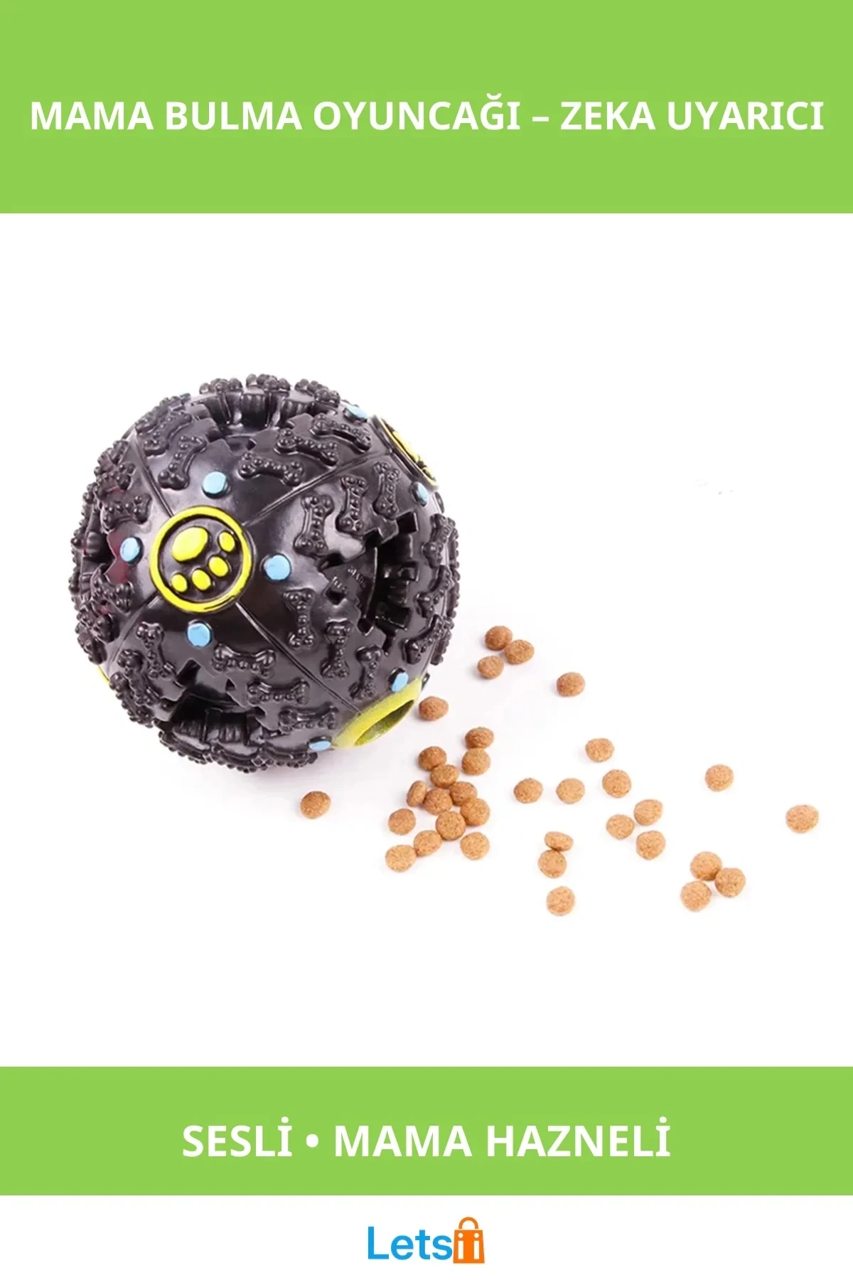 Sesli Kedi Köpek Mama Bulma Oyuncağı Dayanıklı Aktif Oyun Aracı