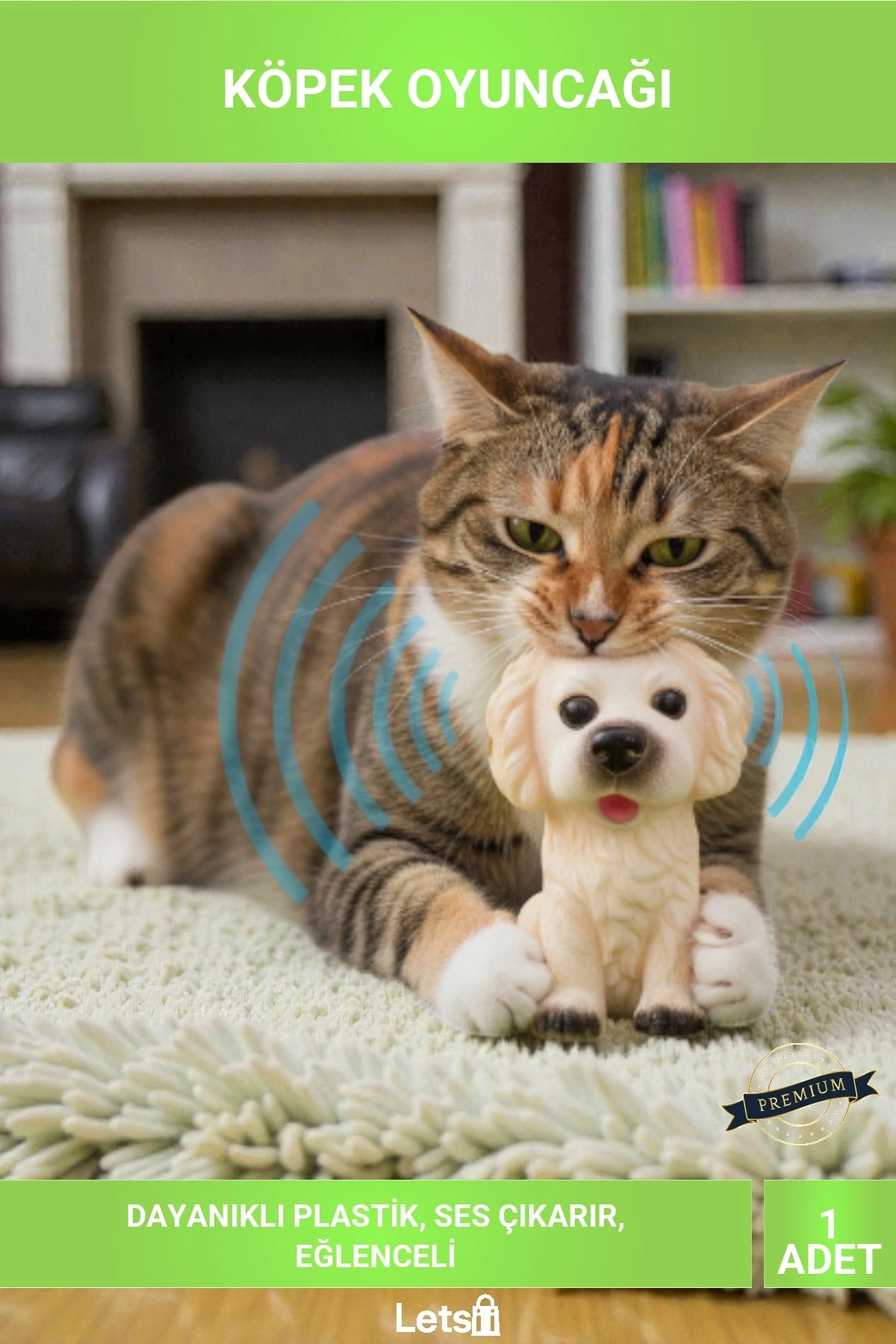 Sesli Köpek Şekilli Eğlenceli Evcil Hayvan Oyuncağı