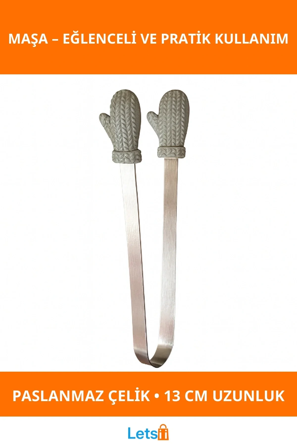 Sevimli Eldiven Şeklinde Paslanmaz Çelik Maşa