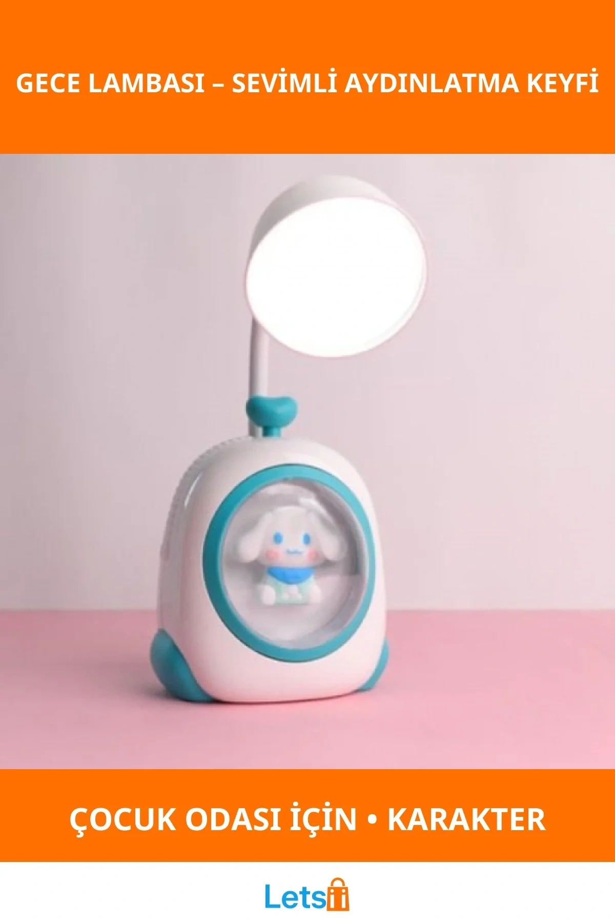 Sevimli Karakter Tasarımlı Gece Lambası