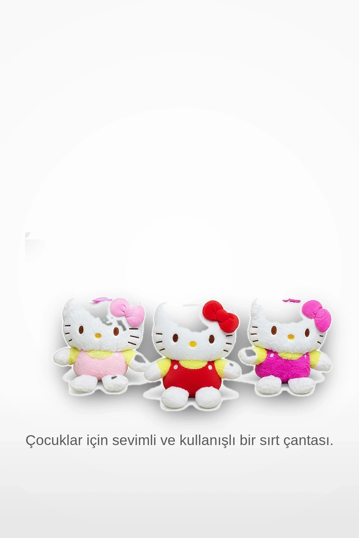 Sevimli Peluş Hello Kitty Sırt Çantası Çocuklar İçin Yumuşak Oyuncak Çanta