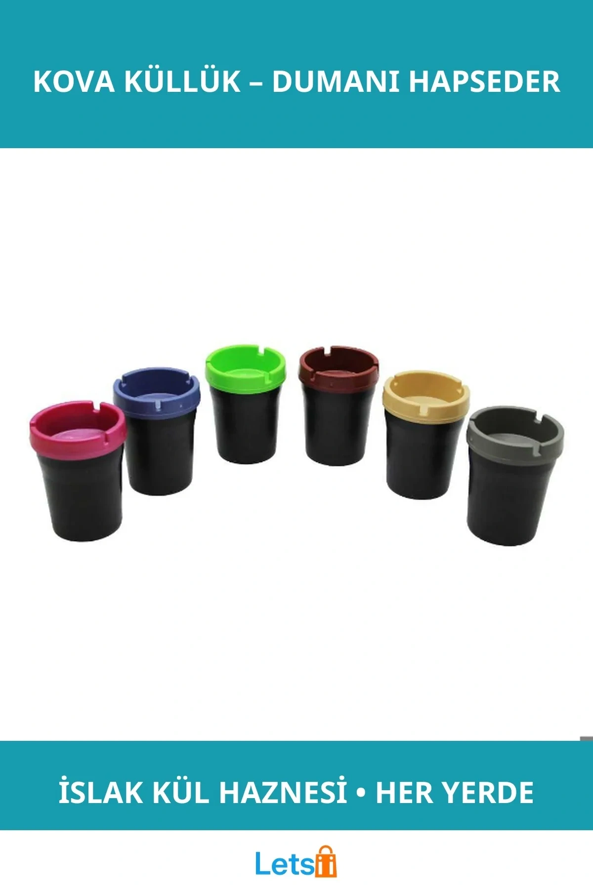 Sigara Dumanını Hapseden Kova Küllük Ergonomik ve Şık Tasarım