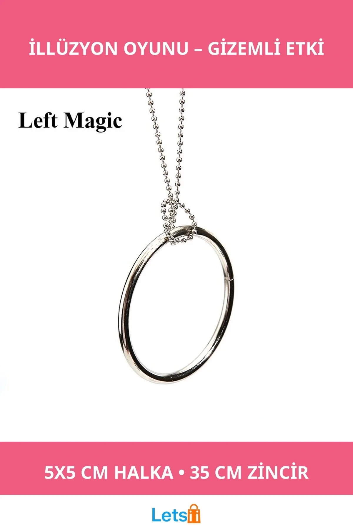 Sihirli Halka İllüzyon Oyunu Eğlenceli Zeka Geliştirici Oyun